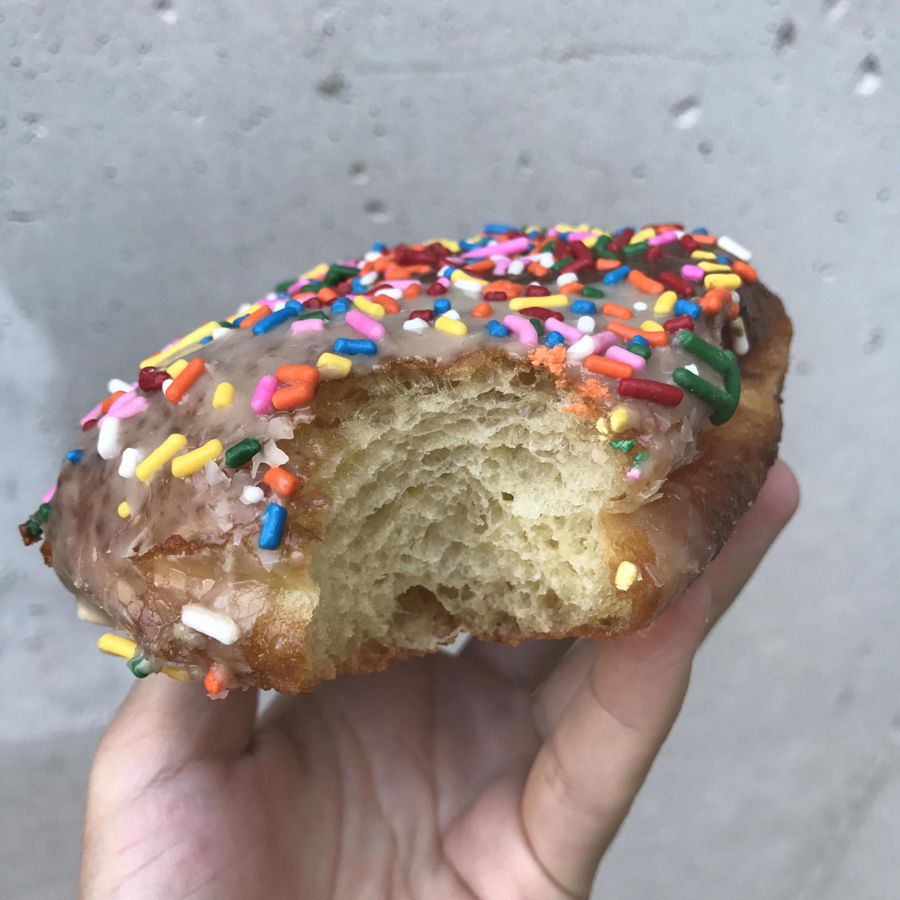 Homemade Half Coffee Glazed Half Chocolate frosted donut r/Baking