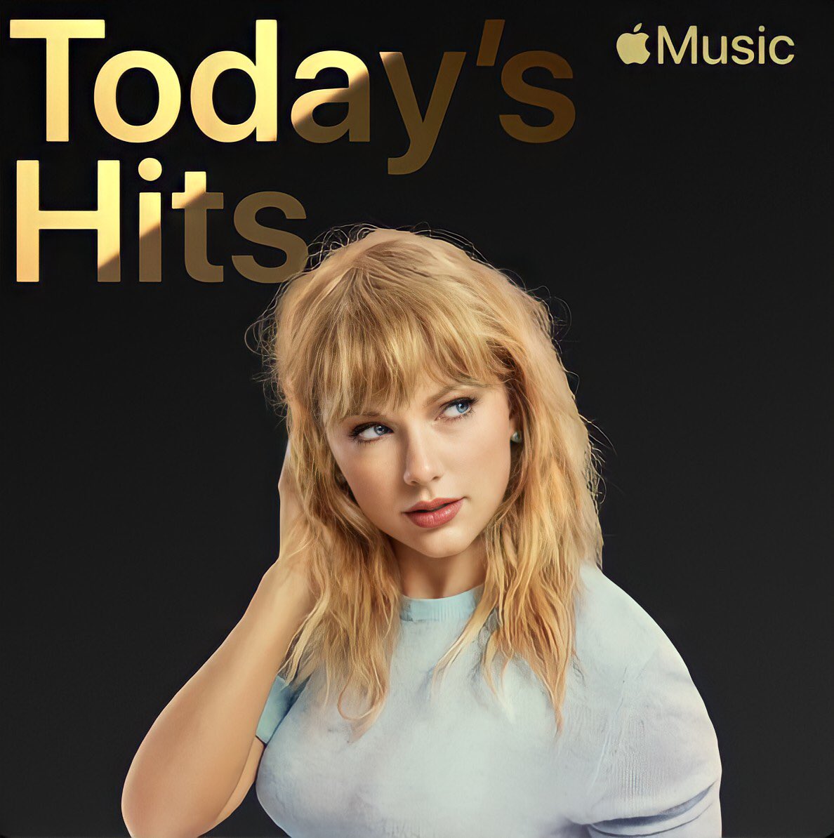 Taylor on Apple music's today's hits playlist list cover r/TaylorSwift