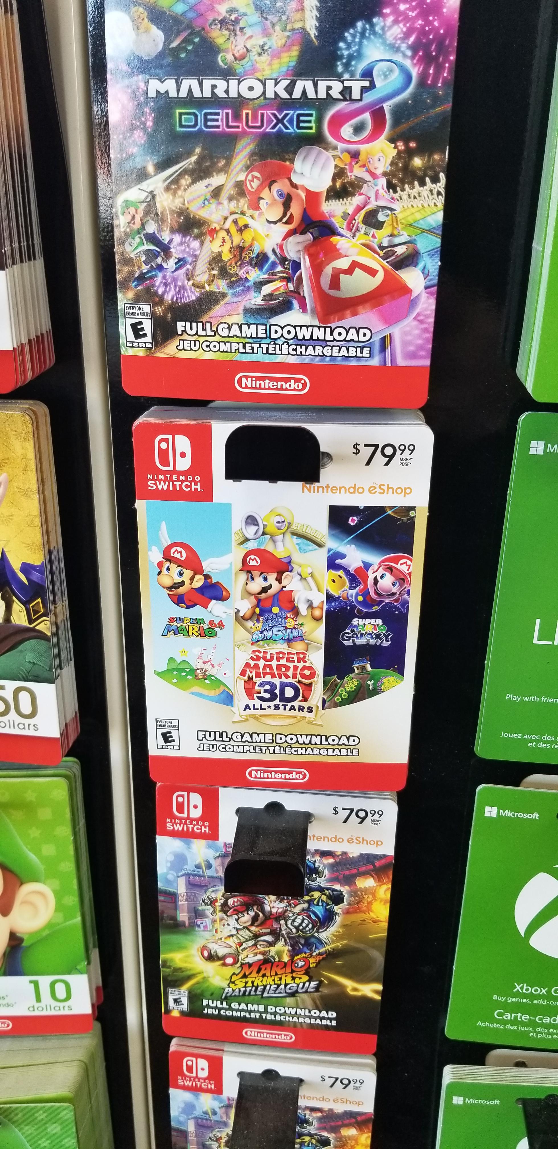 Local 711 is still selling these "super mario 3D allstars". Is