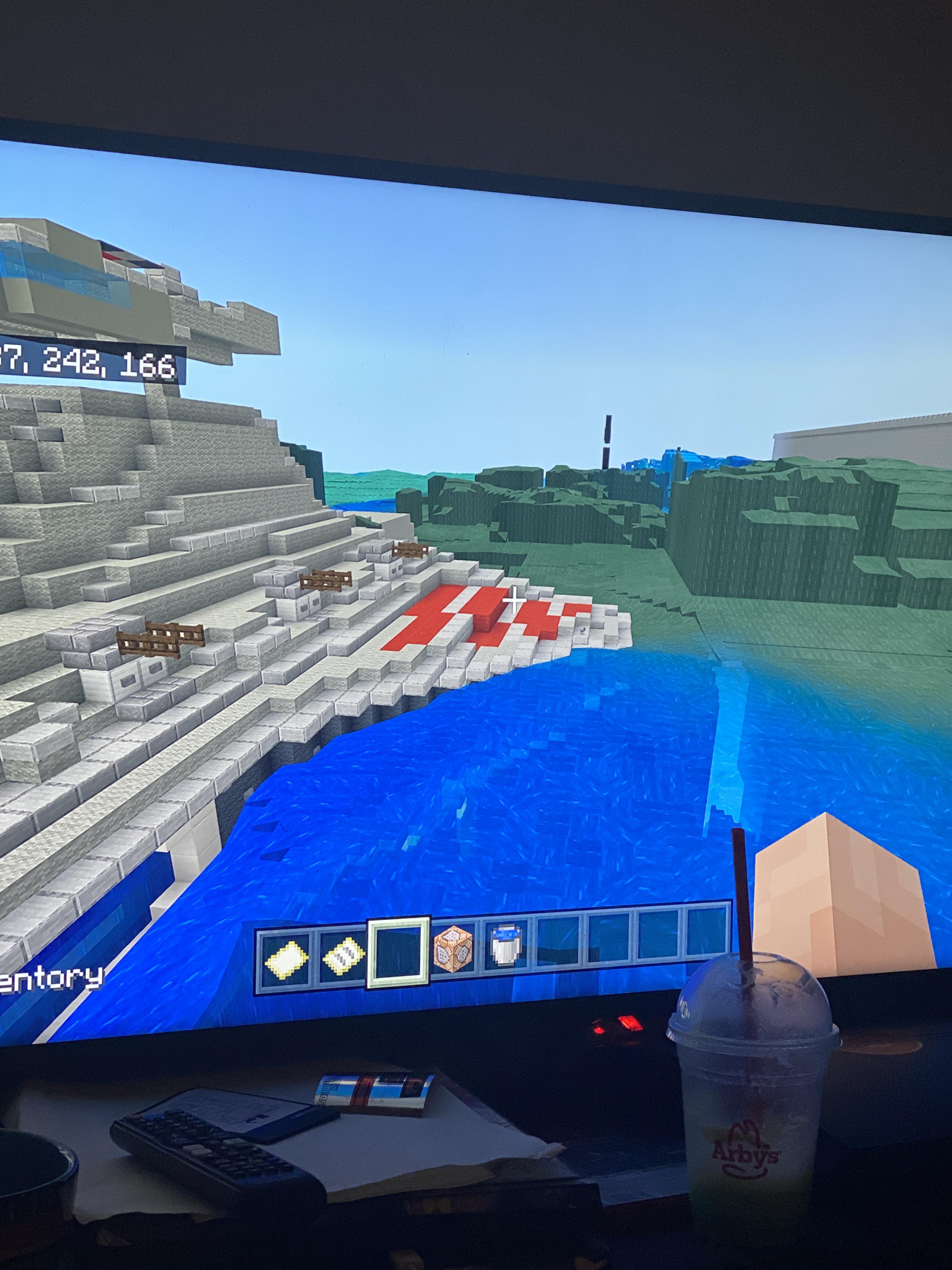 I need help unflooding my ps4 world ;; Minecraft