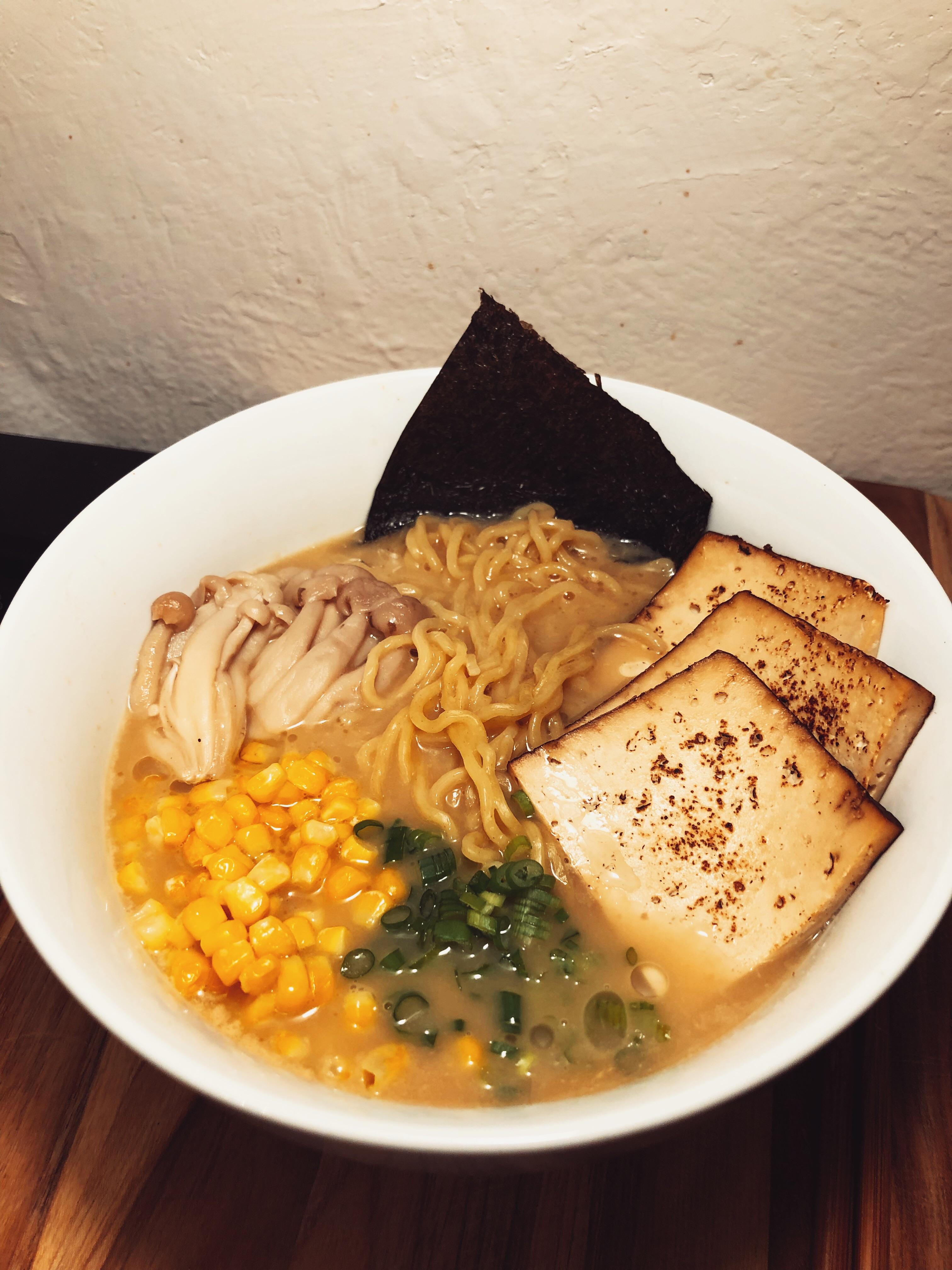 Homemade Vegan “Tonkotsu” Ramen [OC] [3024x4032] r/FoodPorn