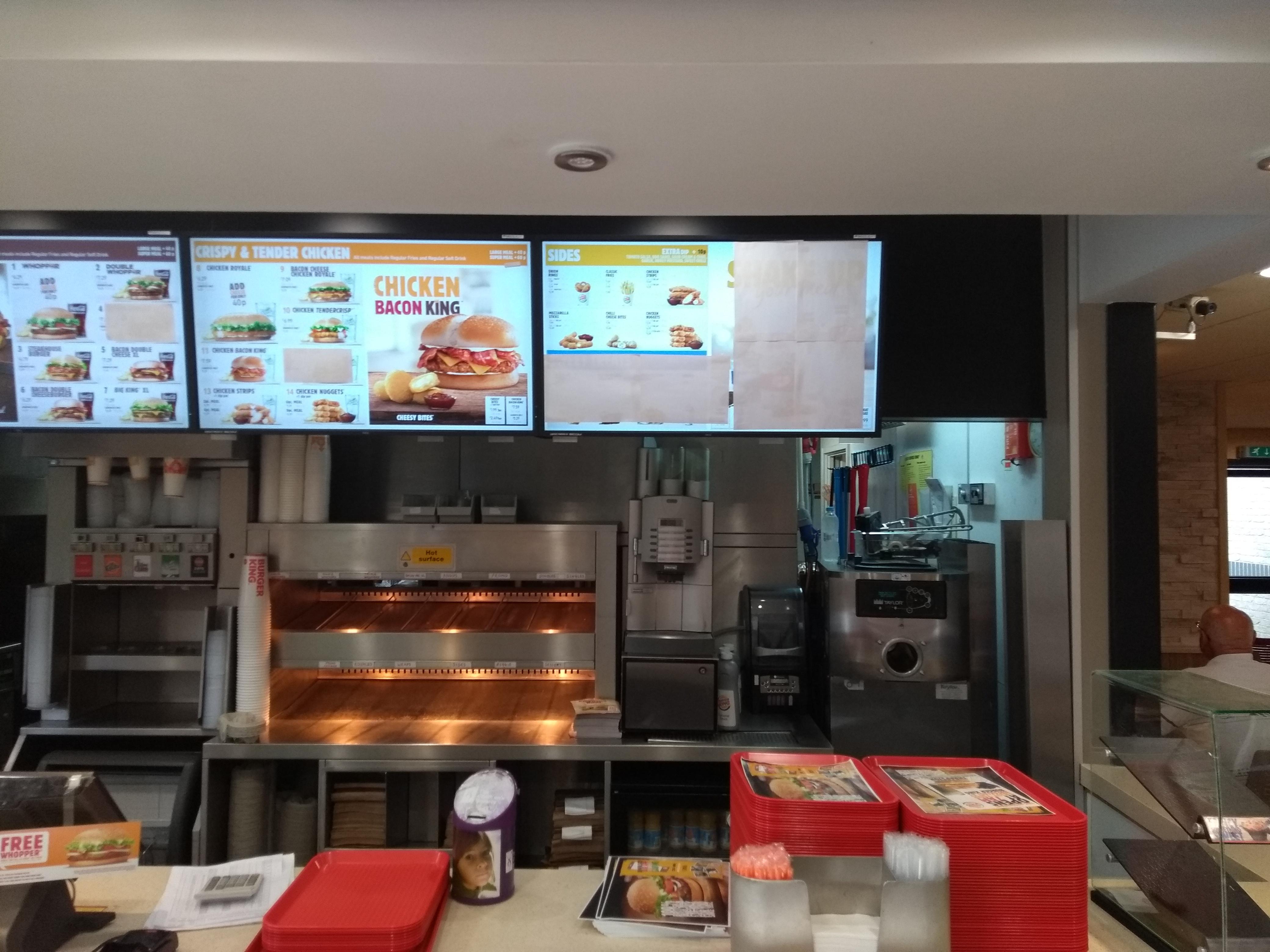 Local Burger King couldn't make ice cream, so they stuck paper over the