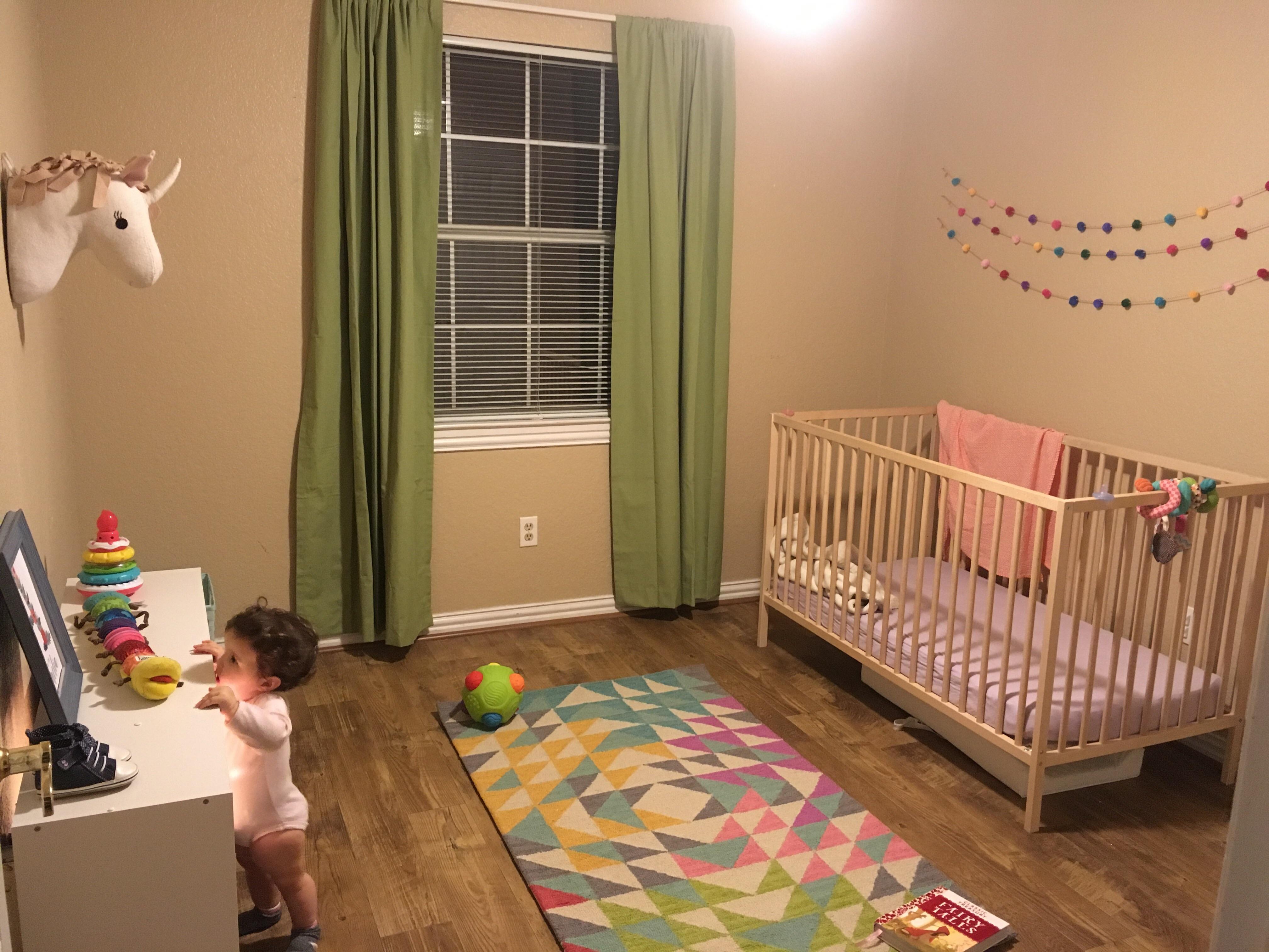 Finished simple colorful nursery almost a year after LO was born! It's