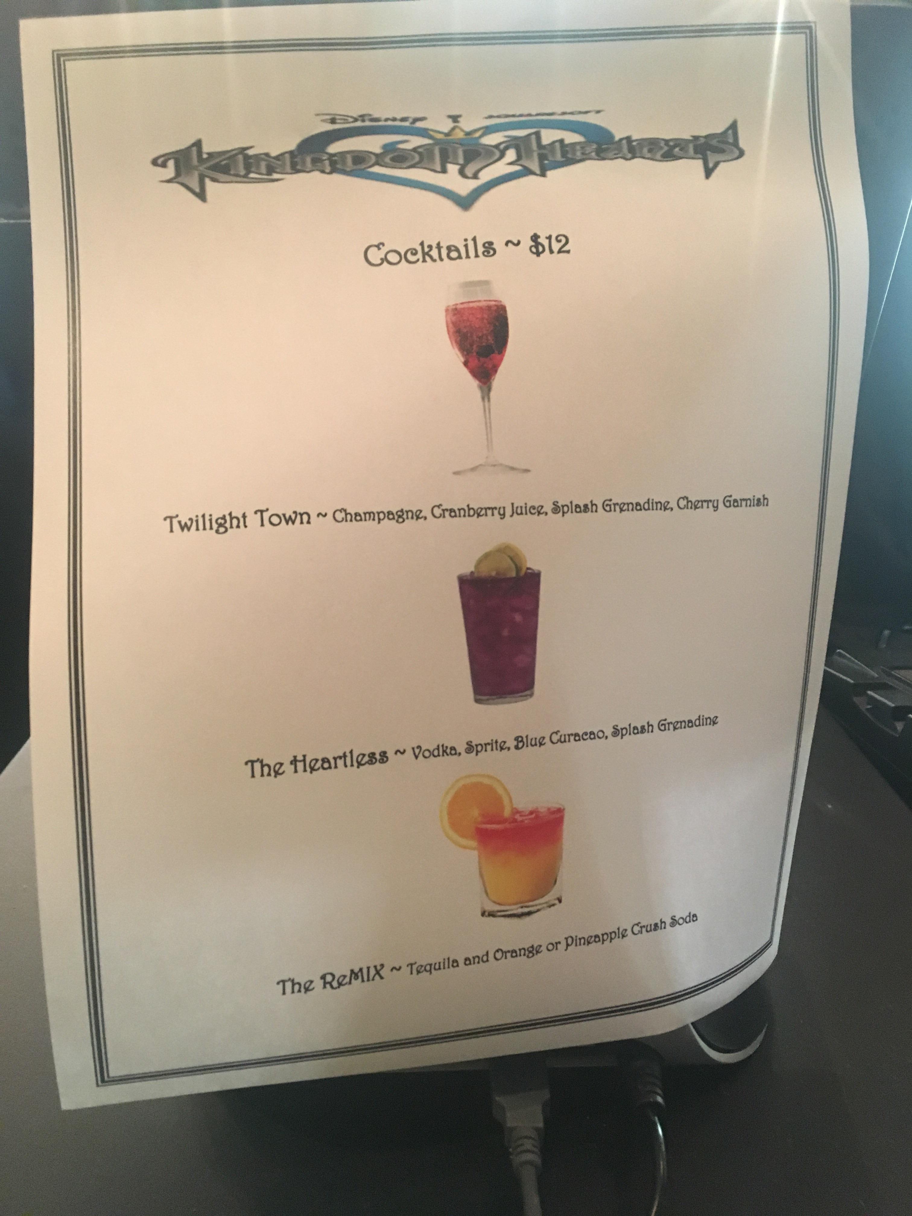 [Other] Kingdom Hearts Cocktails from the opening night at the Dolby