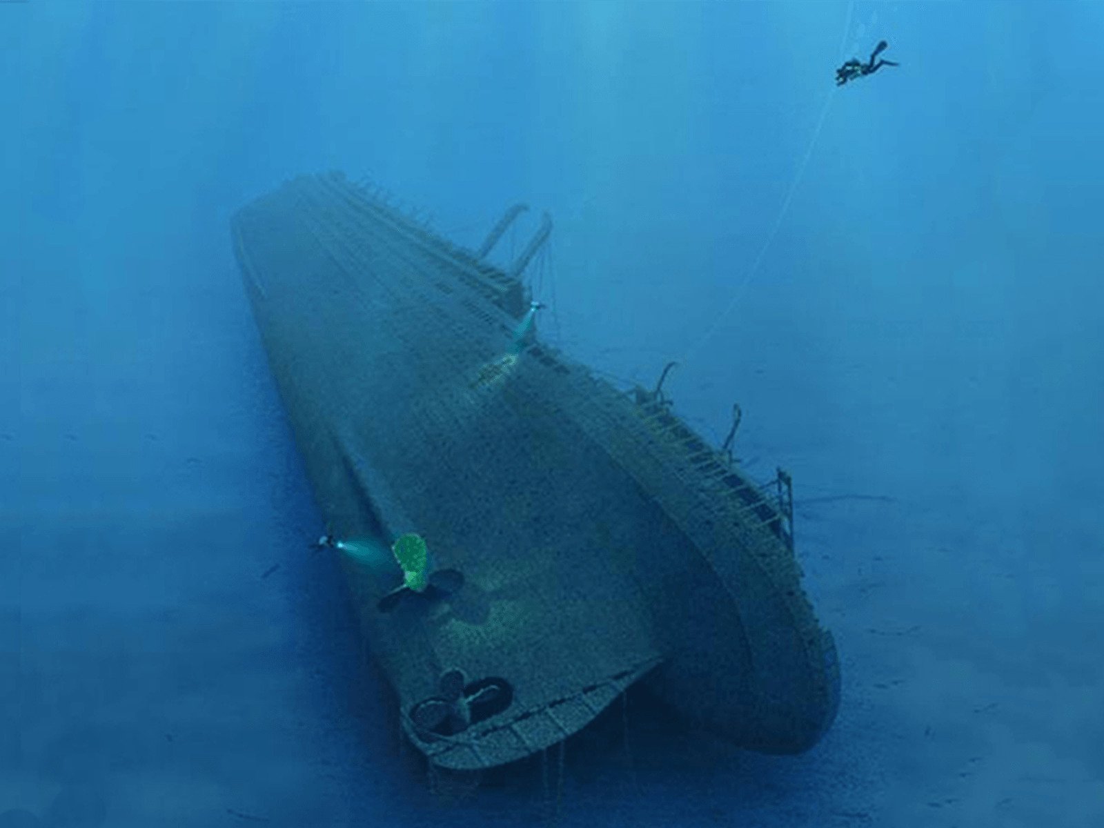 The Wreck of the Britannic Titanic's Sister Ship one of the biggest