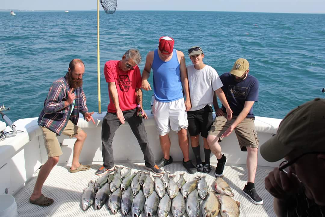 Salmon and Lake Trout from Lake Michigan. r/pics
