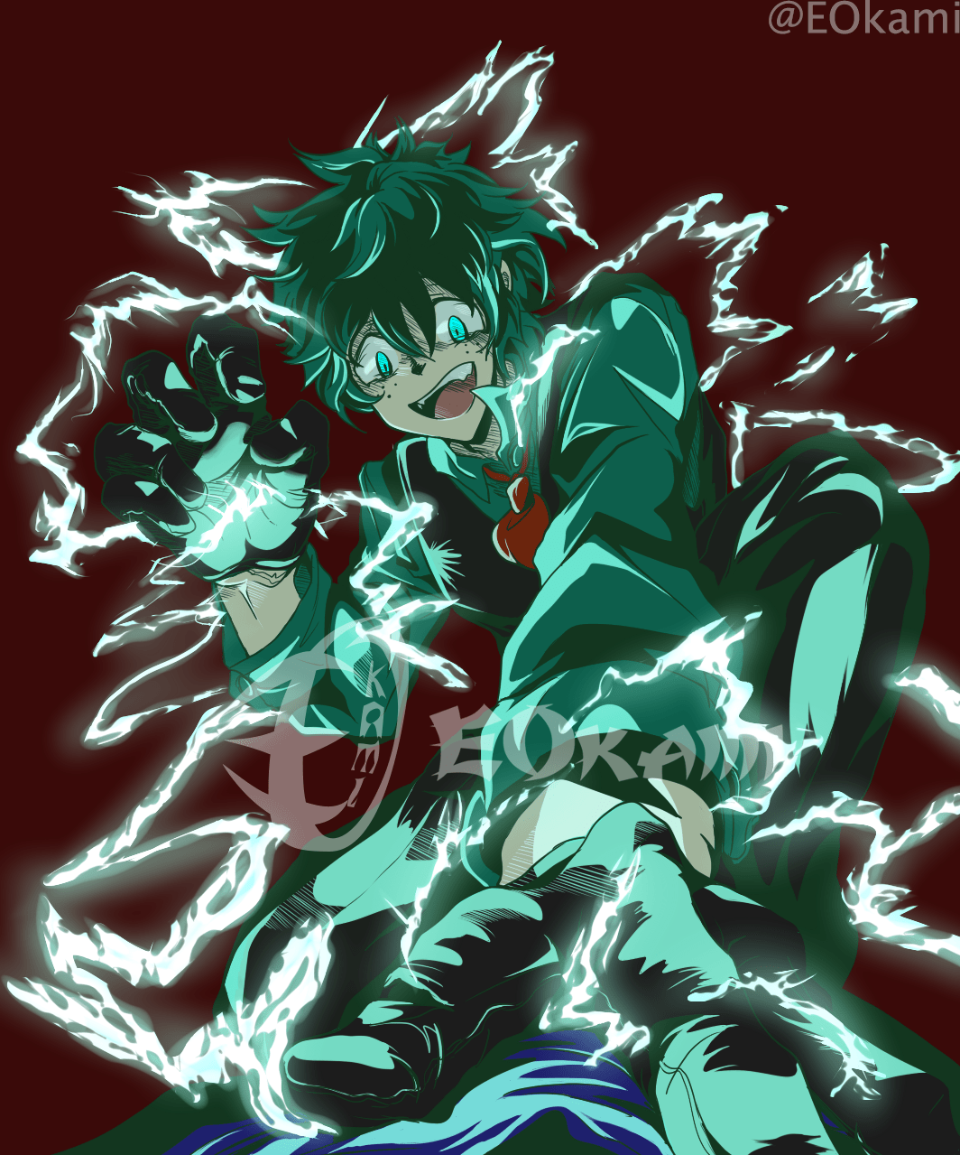 Villain Deku own style fanart r/BokuNoHeroAcademia