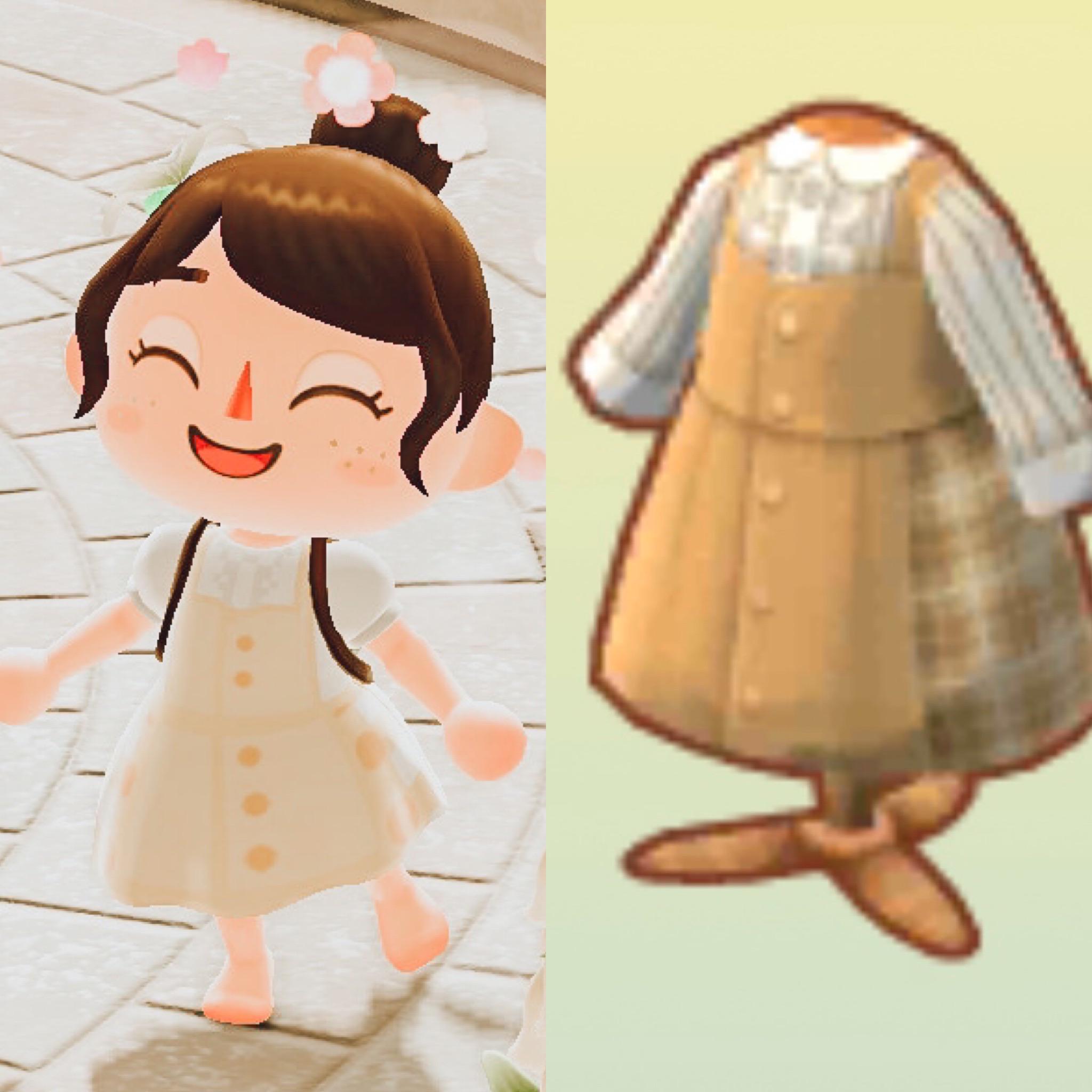 made a dress in new horizons inspired by one of the new dresses in