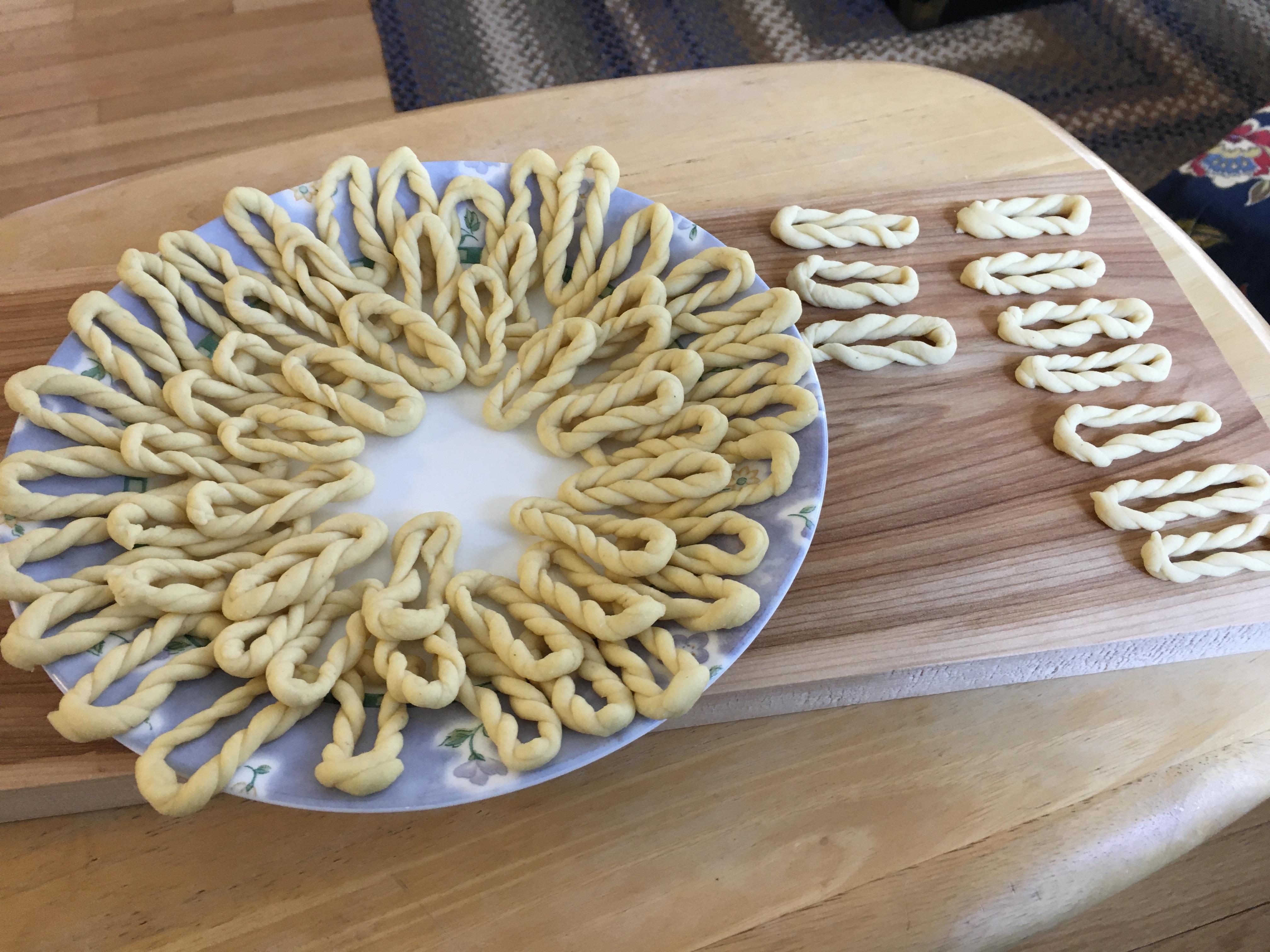 Pasta Grannies is an inspiring show. These are my first lorighittas