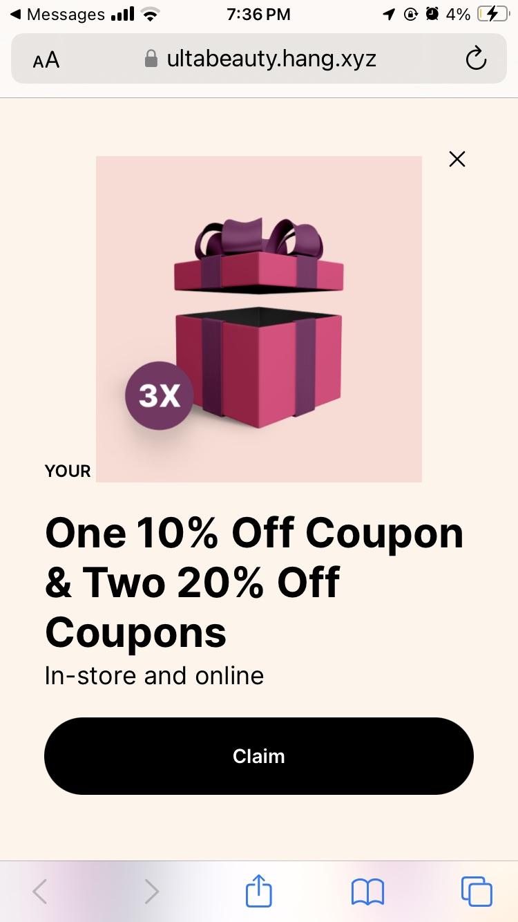 I don’t really understand this or the challenges but grateful that Ulta