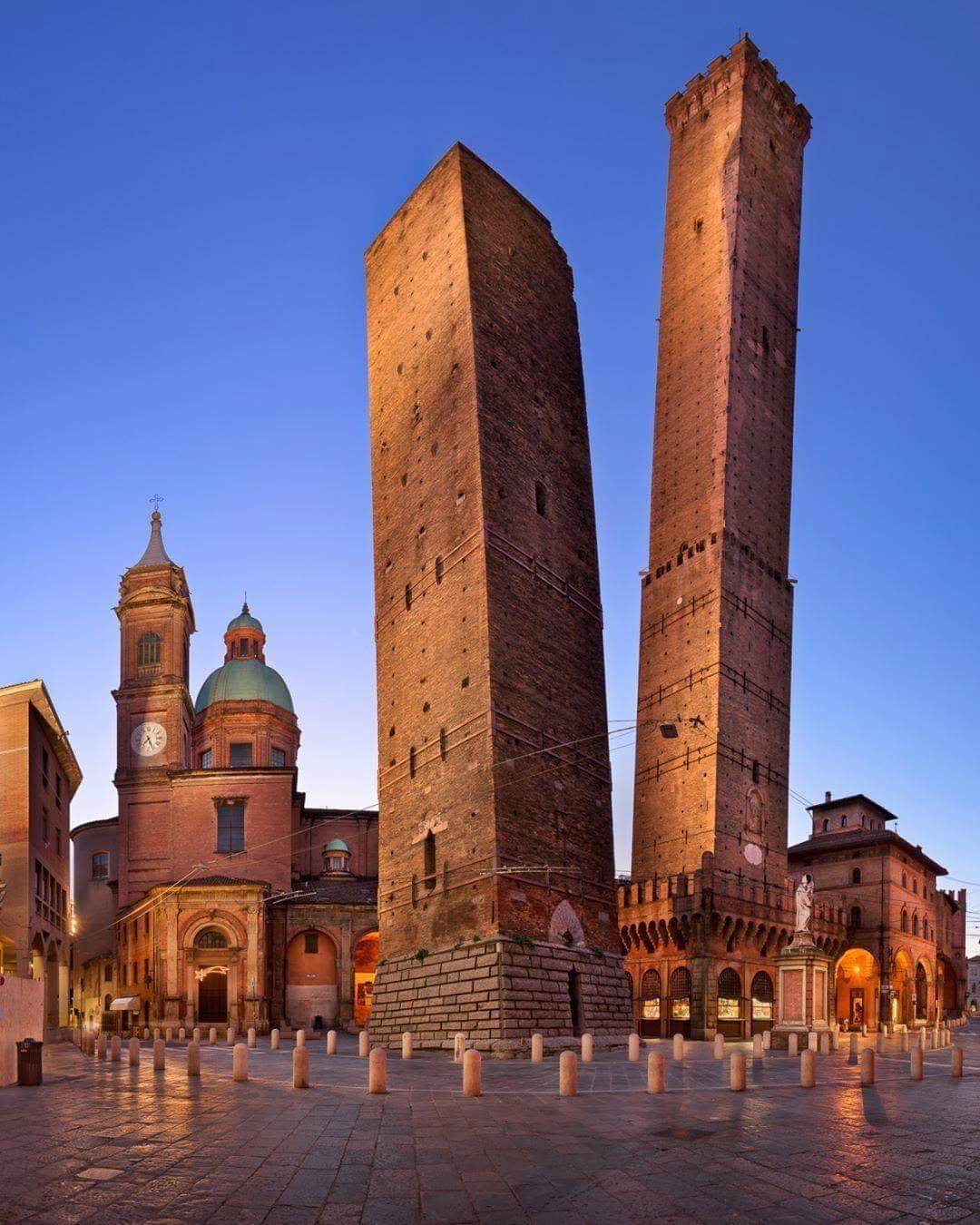 The two towers in Bologna, Italy(both leaning) are Medival structures