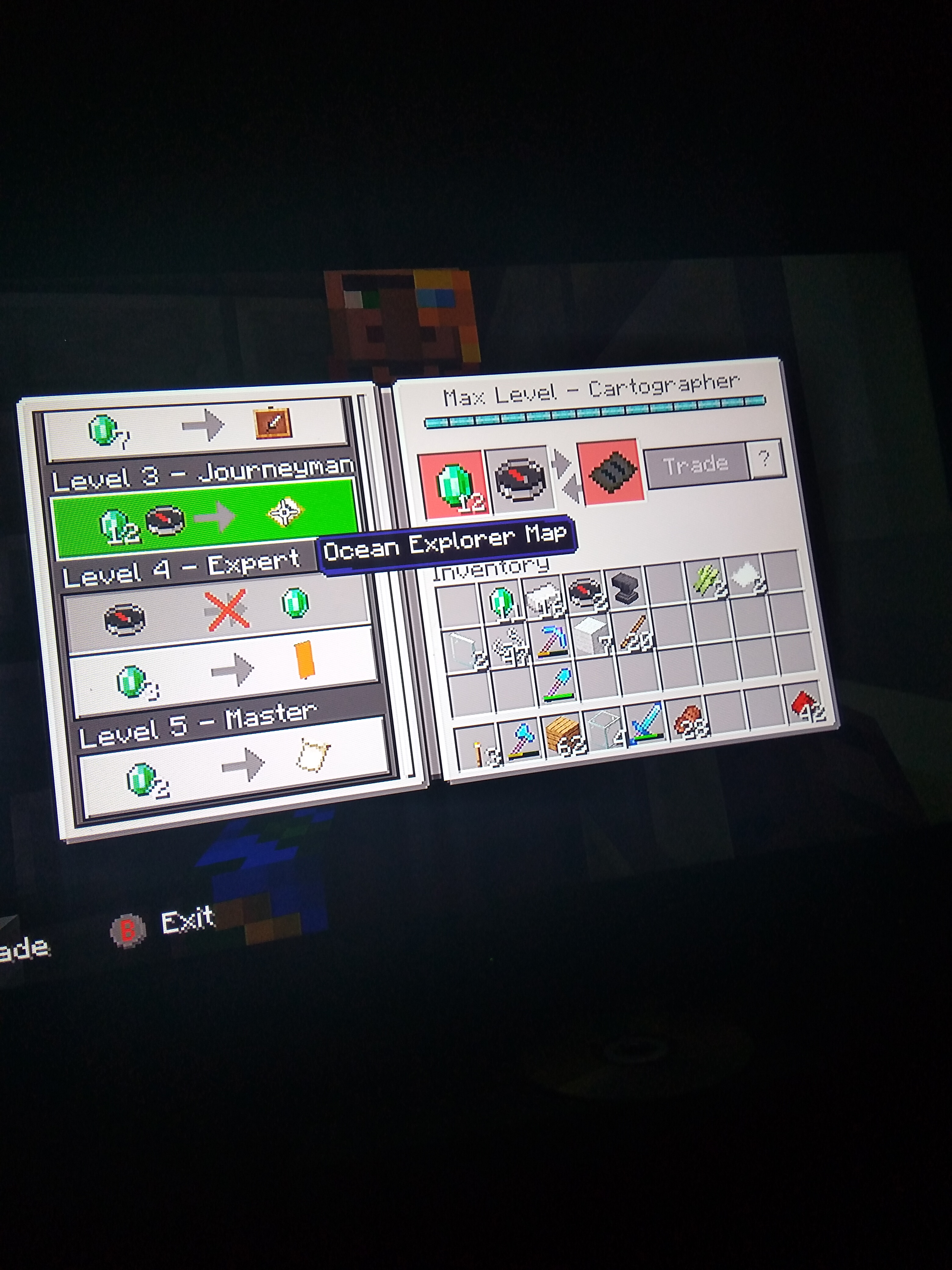 My cartographer is max level but is still giving me an ocean explorer