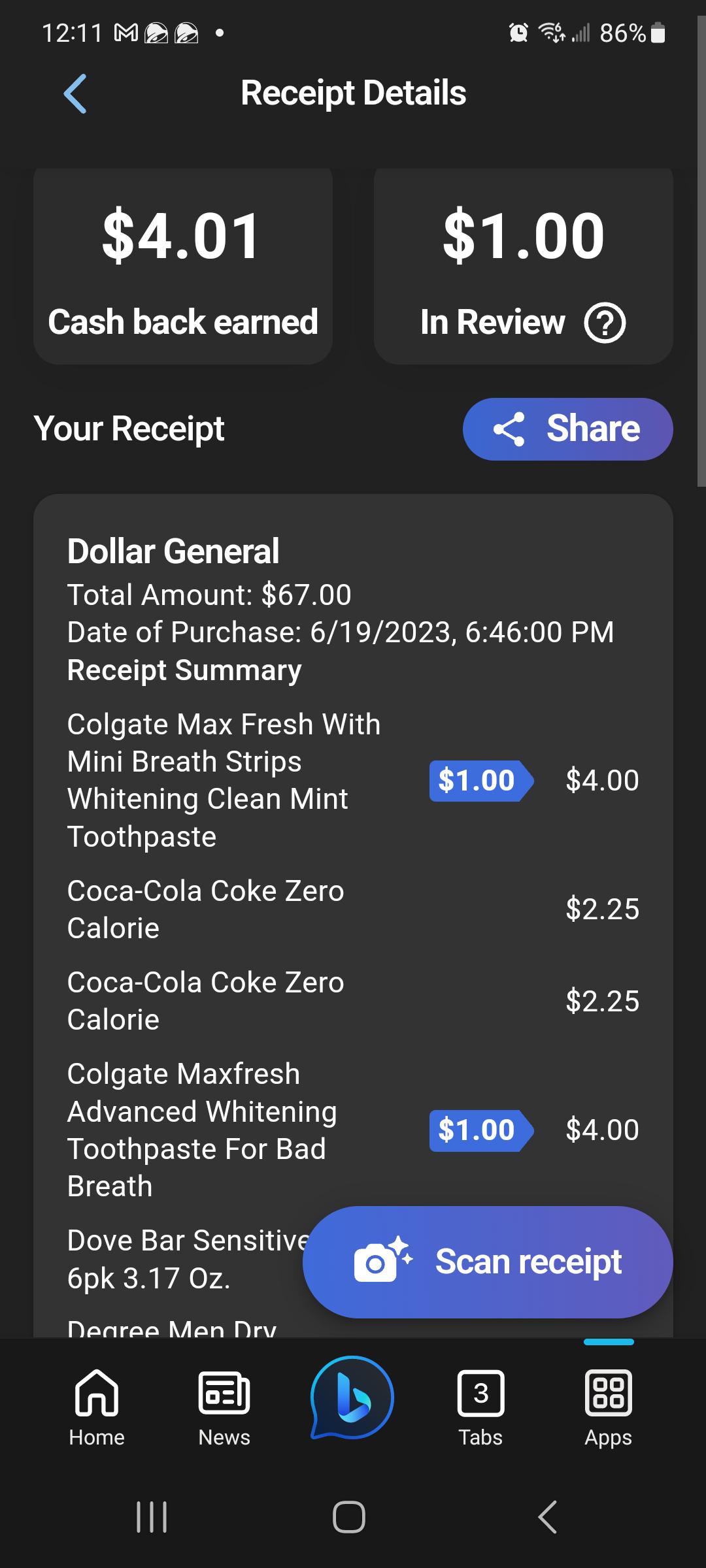 MS Start App Cash Back? r/MicrosoftRewards