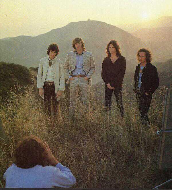 The Doors taking the cover photo for Waiting for the Sun 1968 OldSchoolCoolMusic