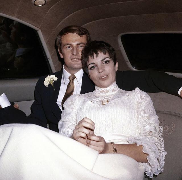 Peter Allen & Liza Minnelli on their wedding day, Mar 3rd 1967