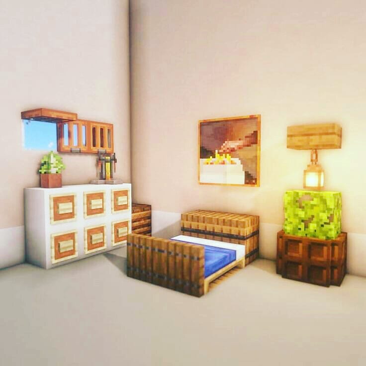Minecraft bedroom design r/Minecraft