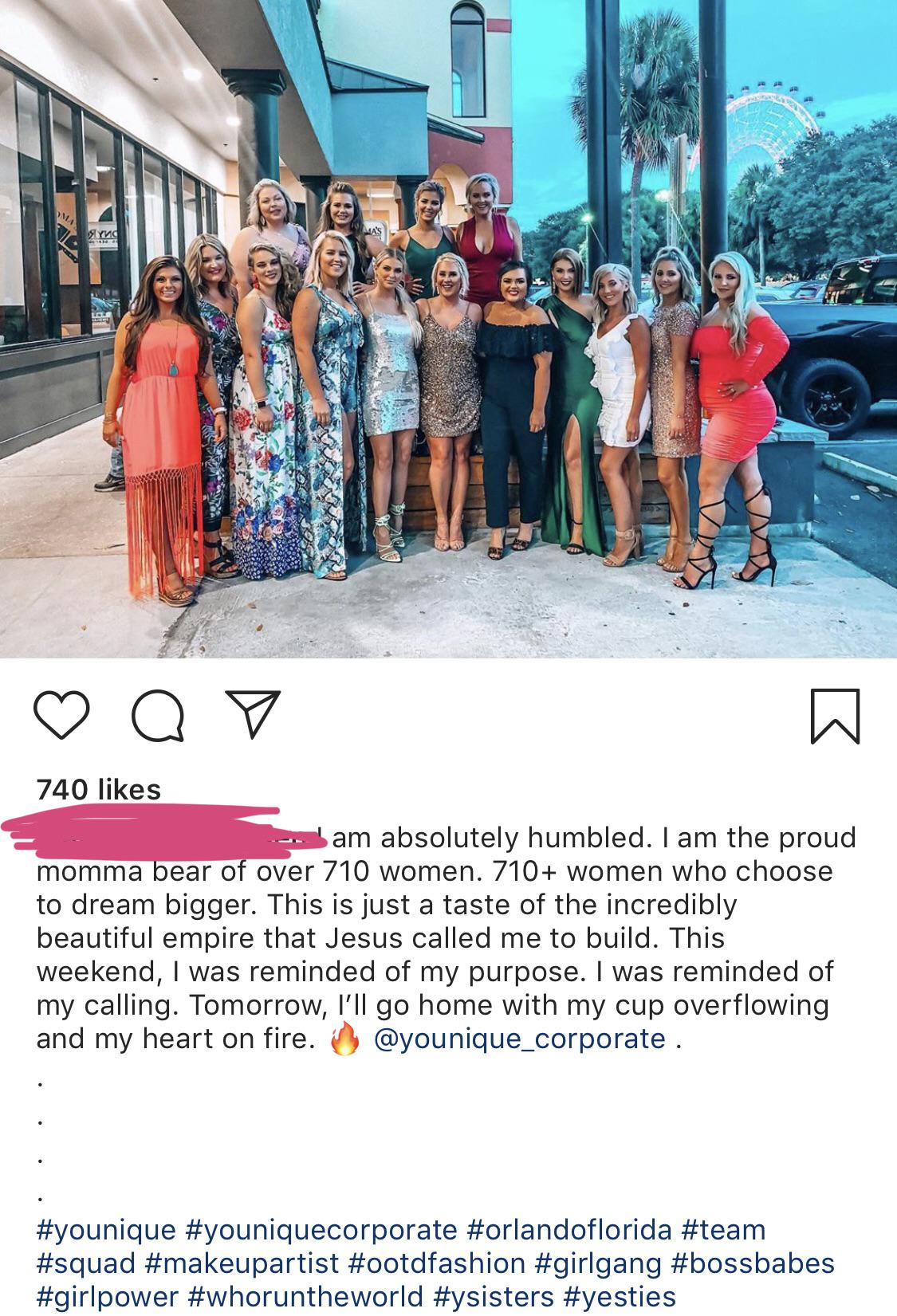 Re caption does this mean chief hun has 710 huns in her down line