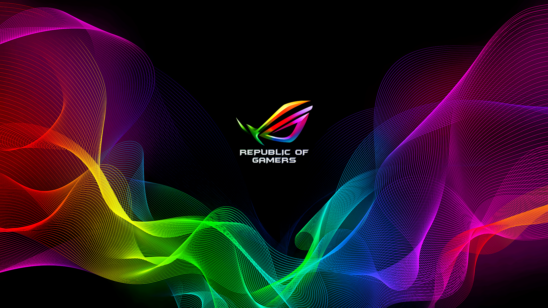 RGB ROG wallpaper based on the one from Razer r/wallpapers
