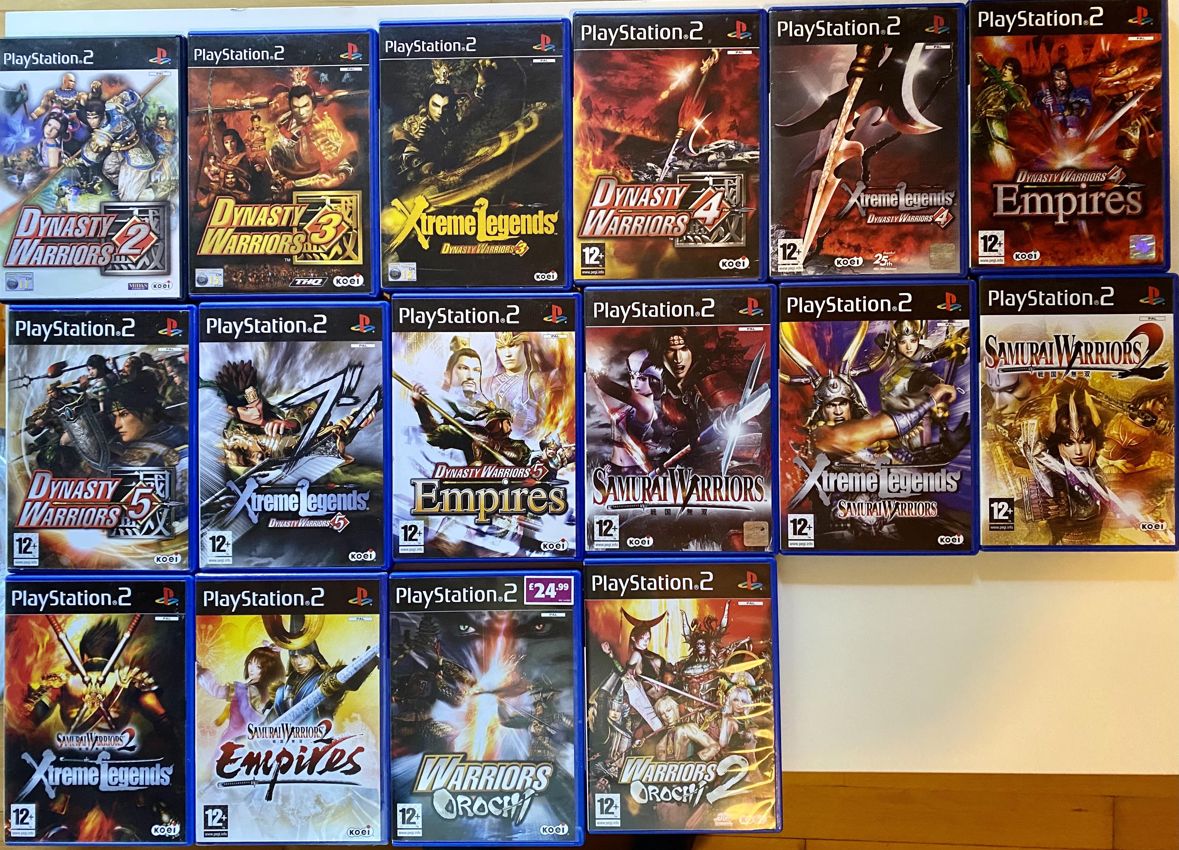 Finally got all the PAL PS2 Warriors games! (Why is SW2 XL so rare