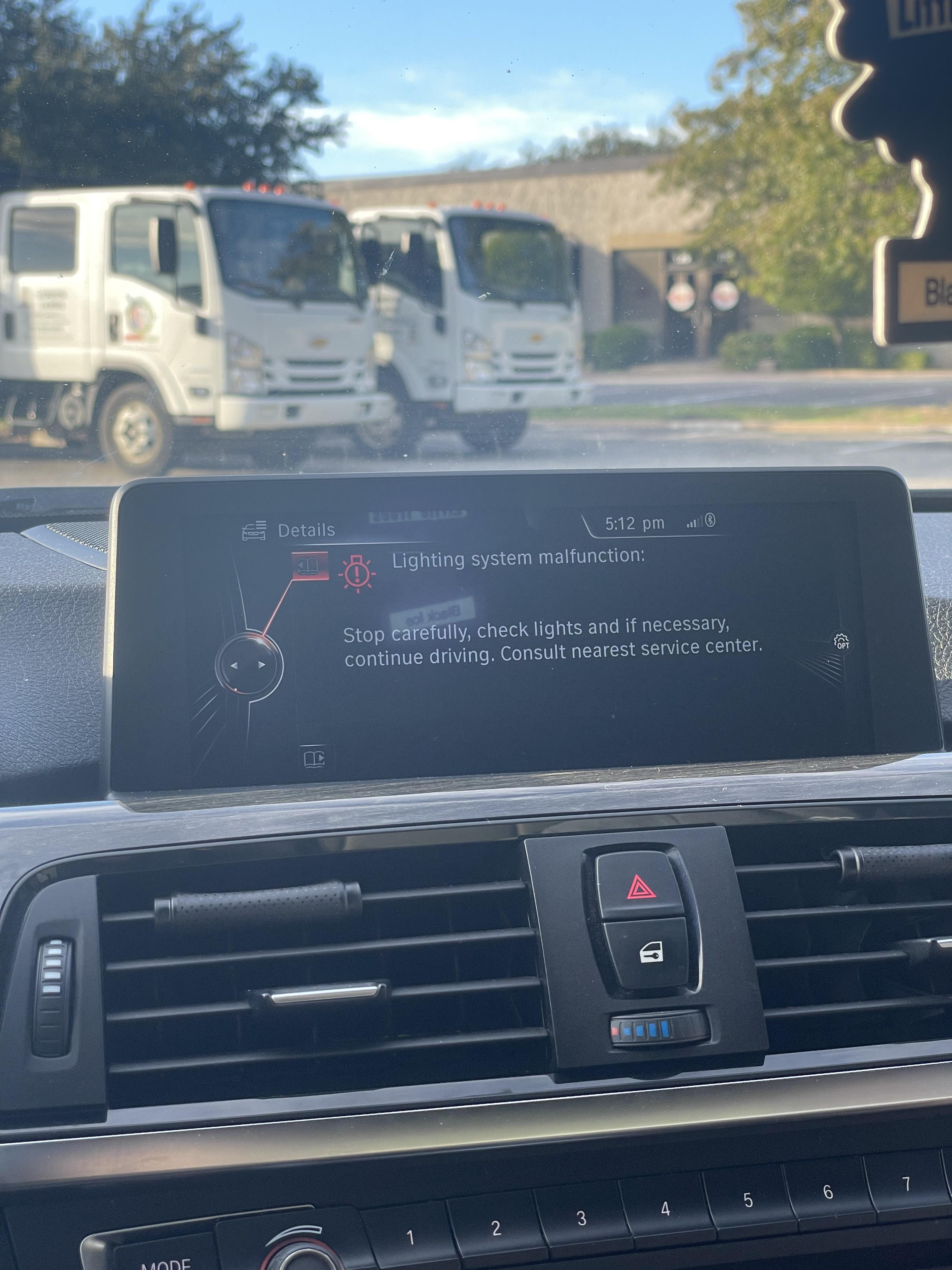 Lighting System Malfunction : r/BmwTech