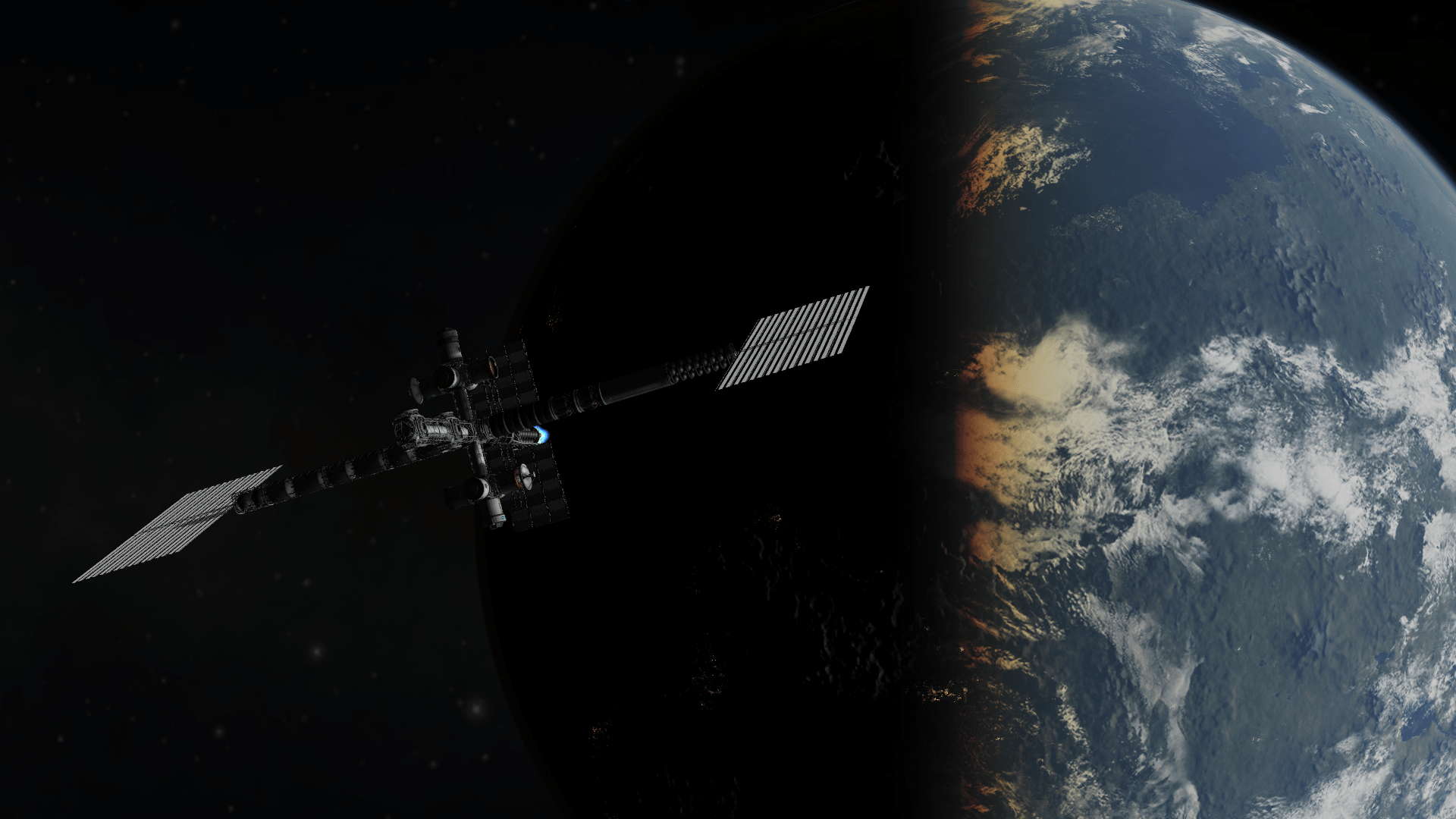 Tycho Station, en route to Sarnus r/KerbalSpaceProgram