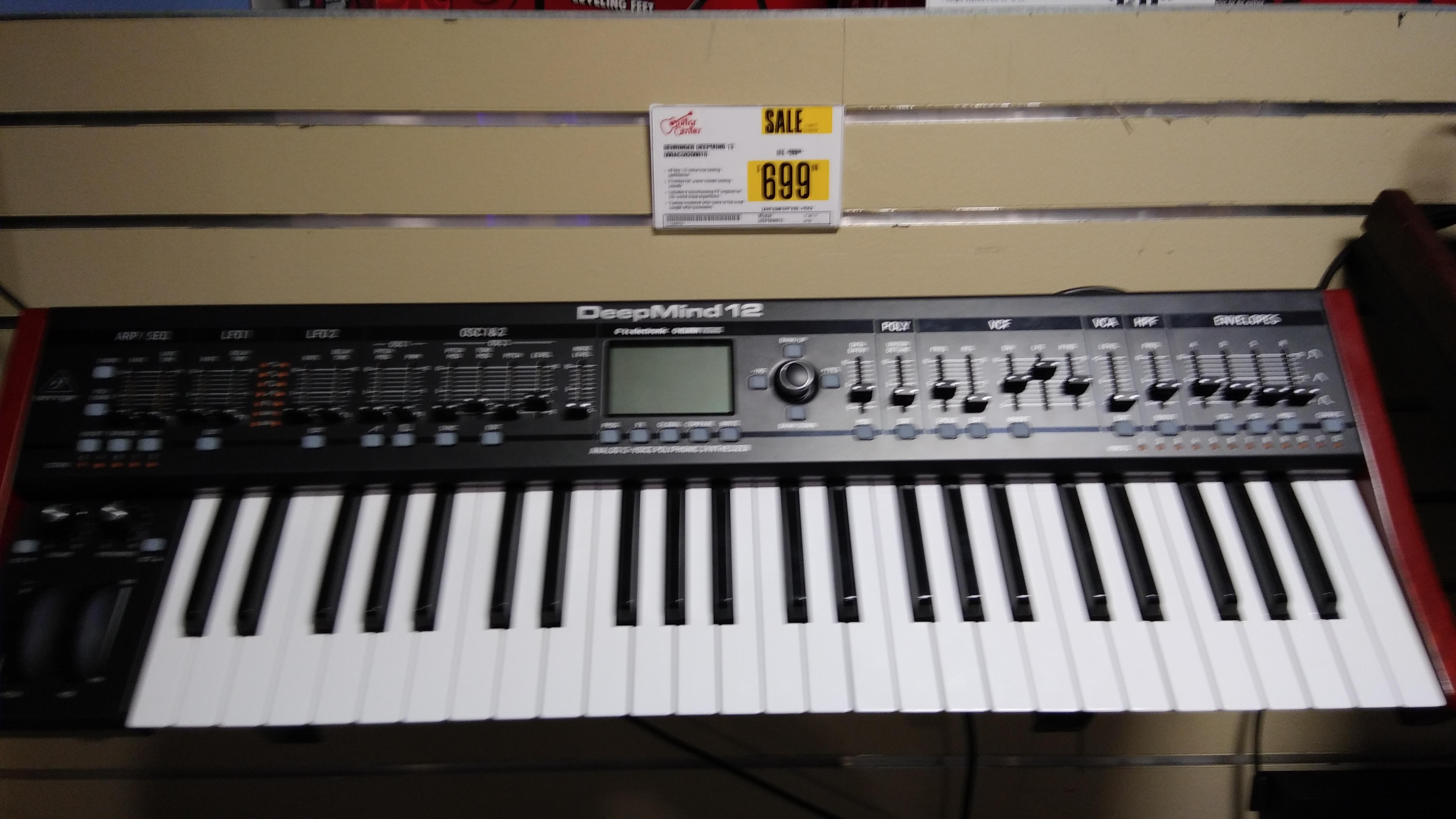 PSA Guitar Center is having a BIG instore sale on the DeepMind 12