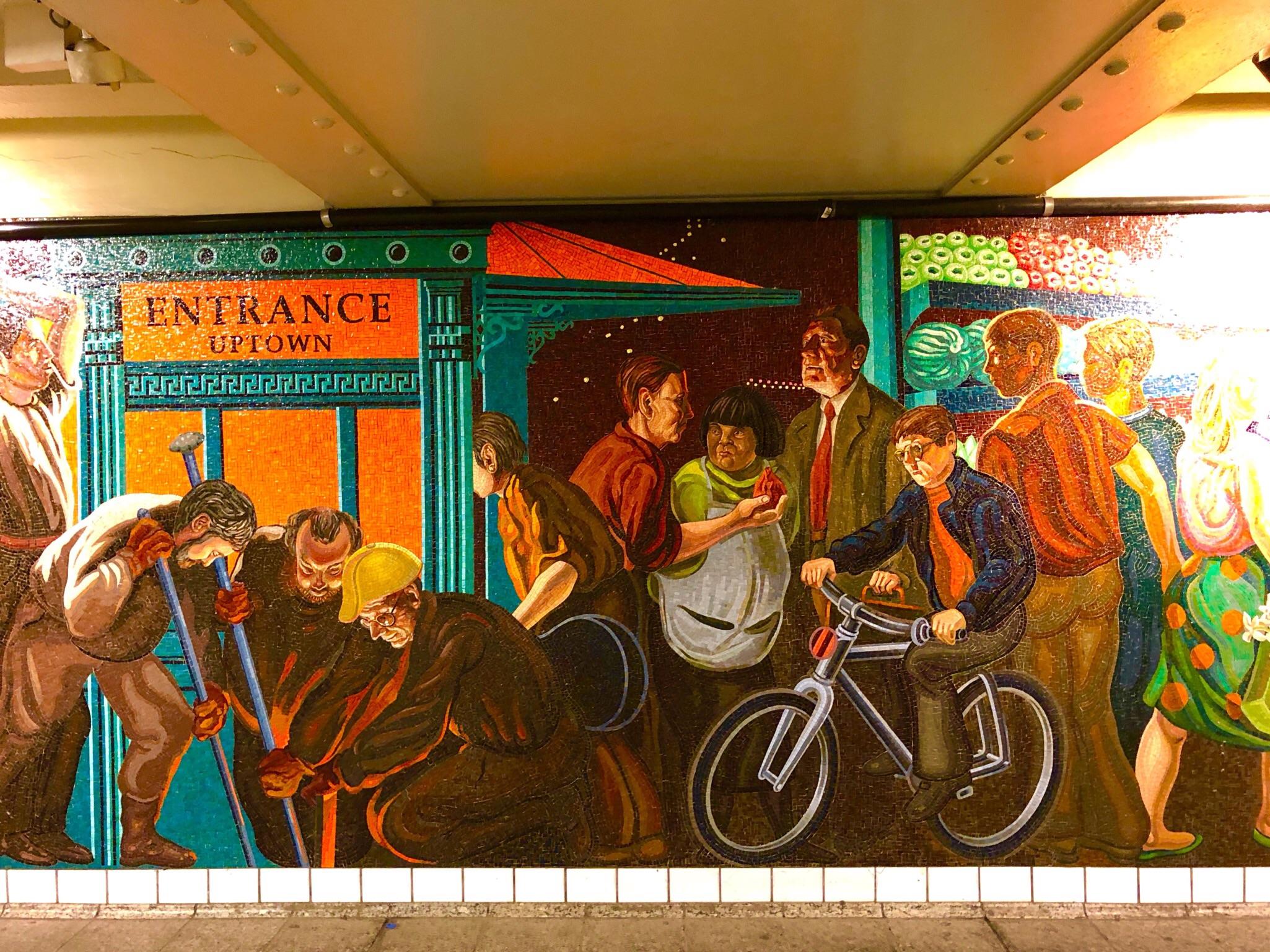 Love the wall mural in the Times Square subway station. r/nyc