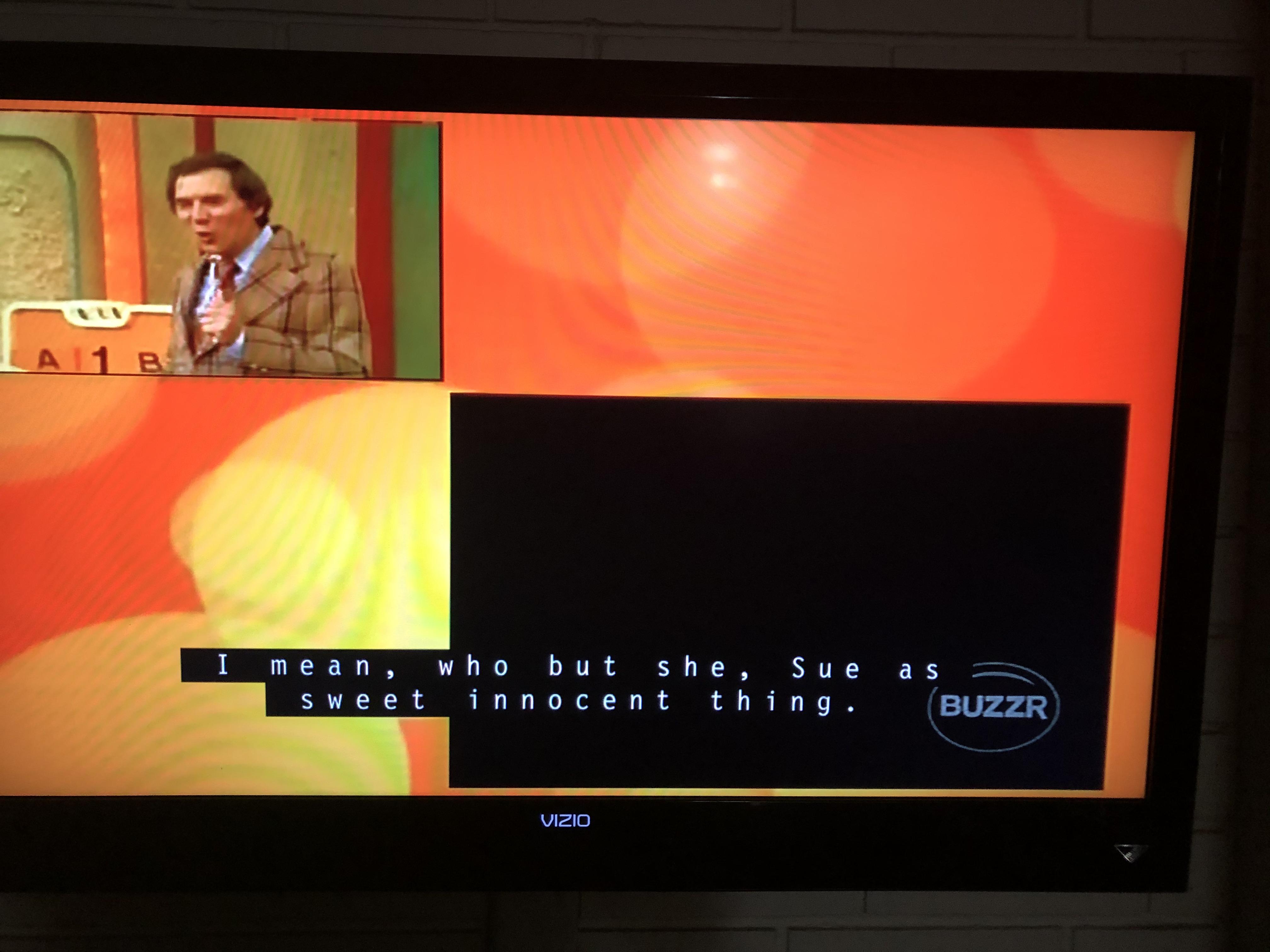 ‪Buzzr has been showing this episode of Match Game in the upper left
