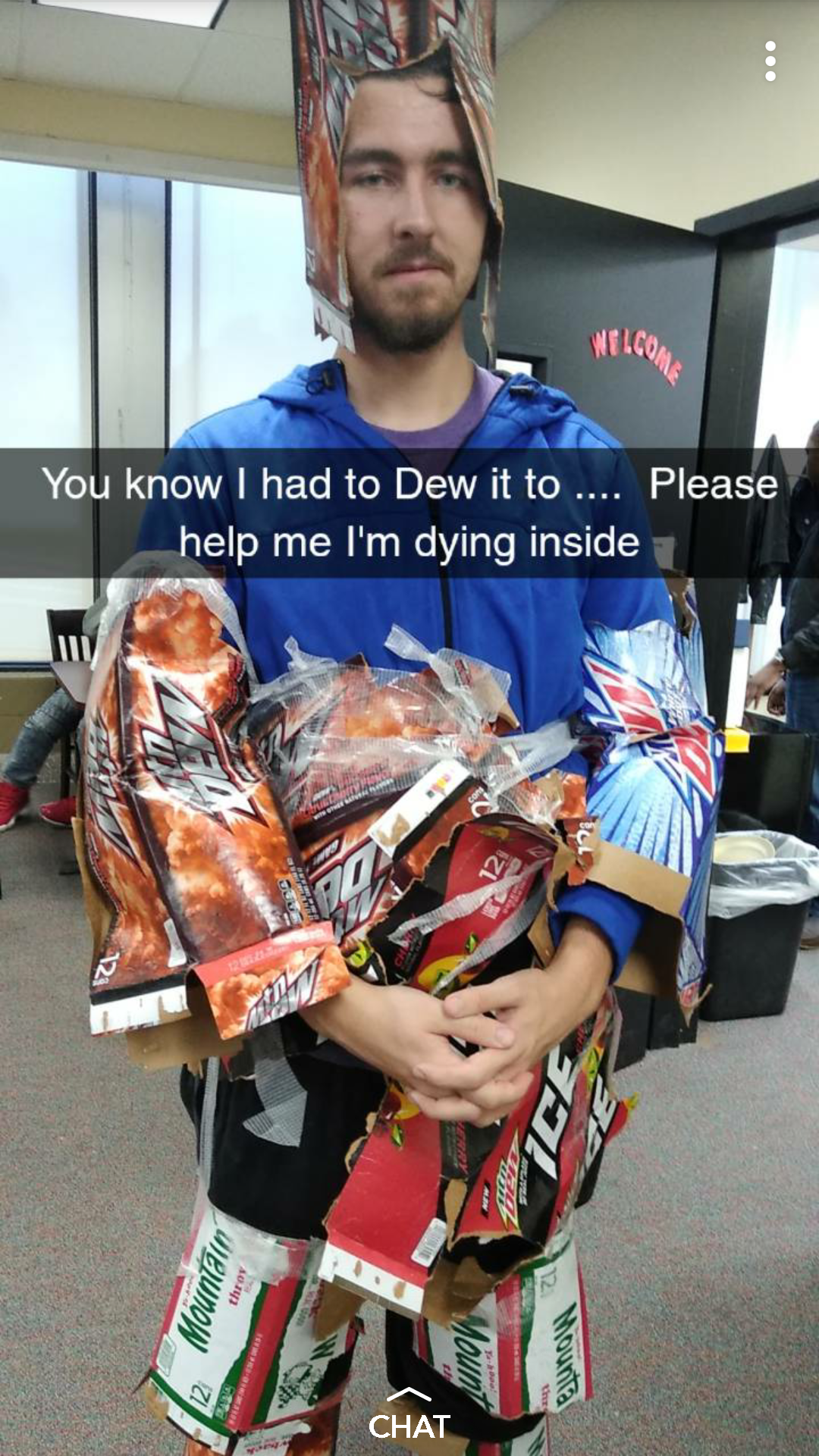 My last minute Halloween costume r/mountaindew