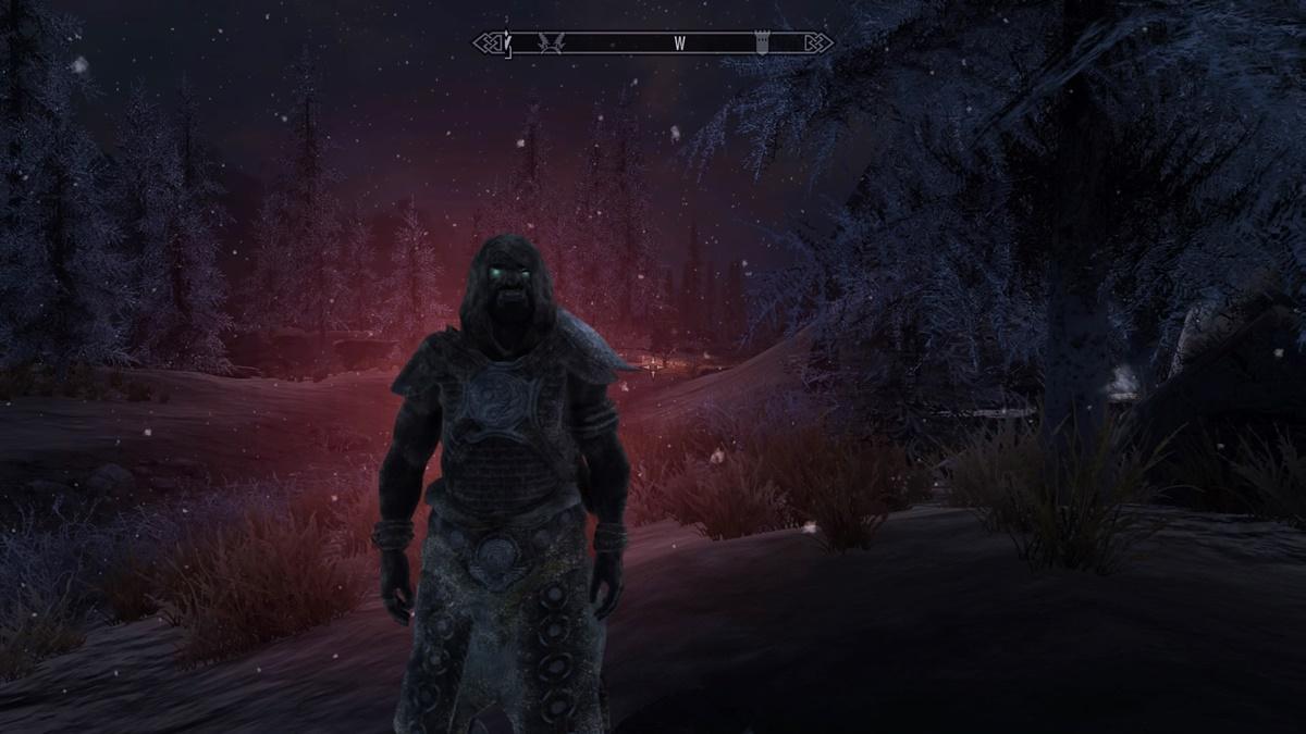 Update My glitched DraugrOrc now has an eerie red glow too... r/skyrim