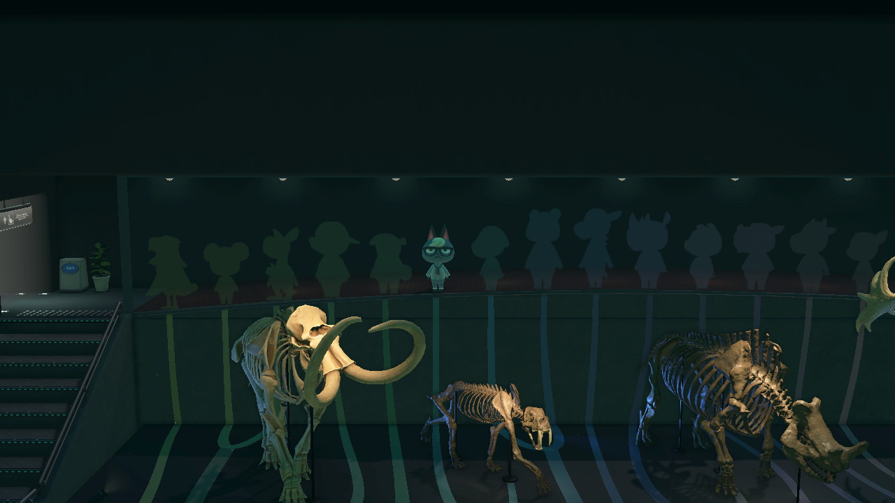 I didn't know villagers can stand in their "placed" spot at the museum