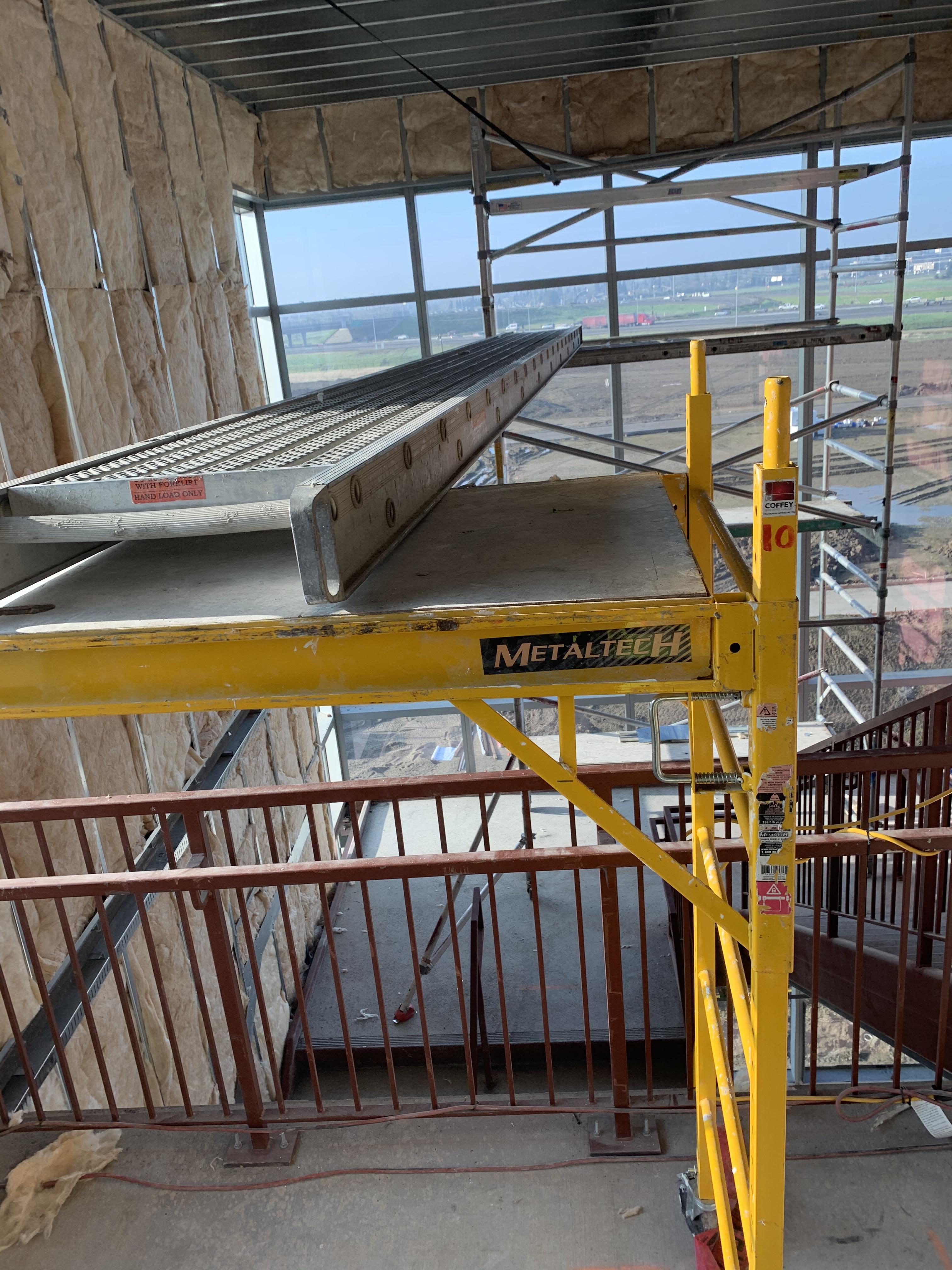 Totally secure platform at the top of a four story stairwell r/OSHA