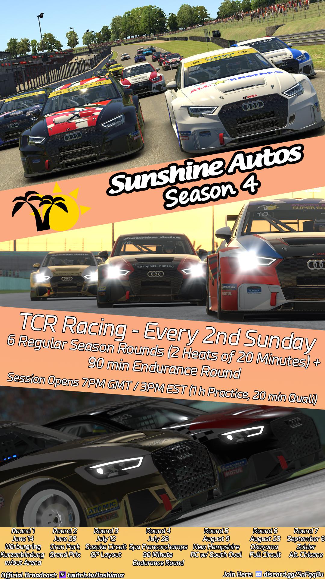 Sunshine Autos Season 4 Starts this Sunday is is recruiting for more