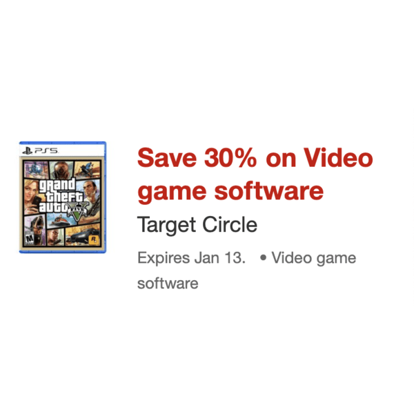 [Target] YMMV Target Offers 30 Off Video Games (Nintendo, Xbox and