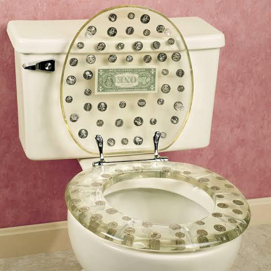 Well, I can’t afford to just throw money down the toilet, but look how