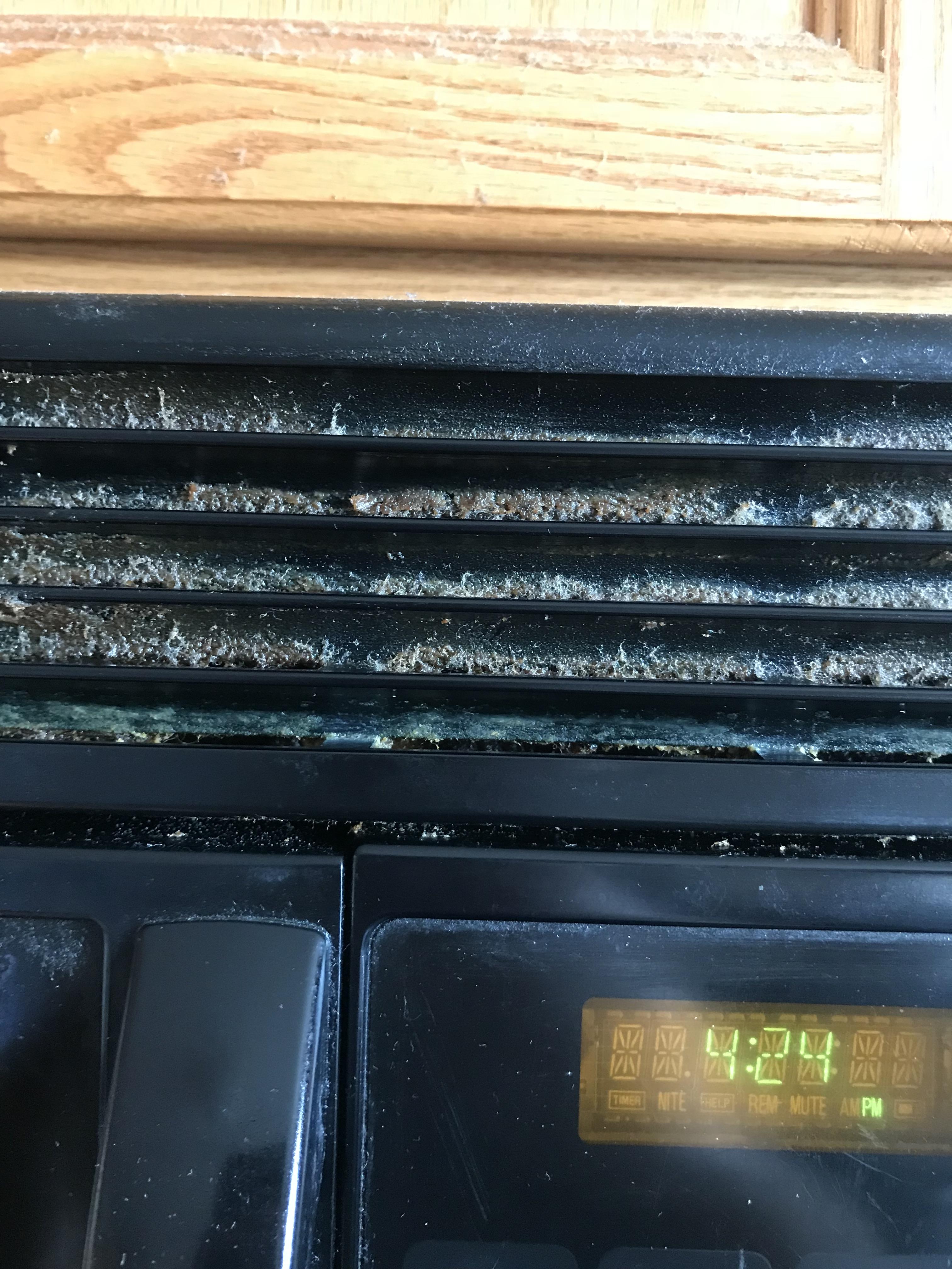 What is this gunk in the vents of my microwave? And any special way to