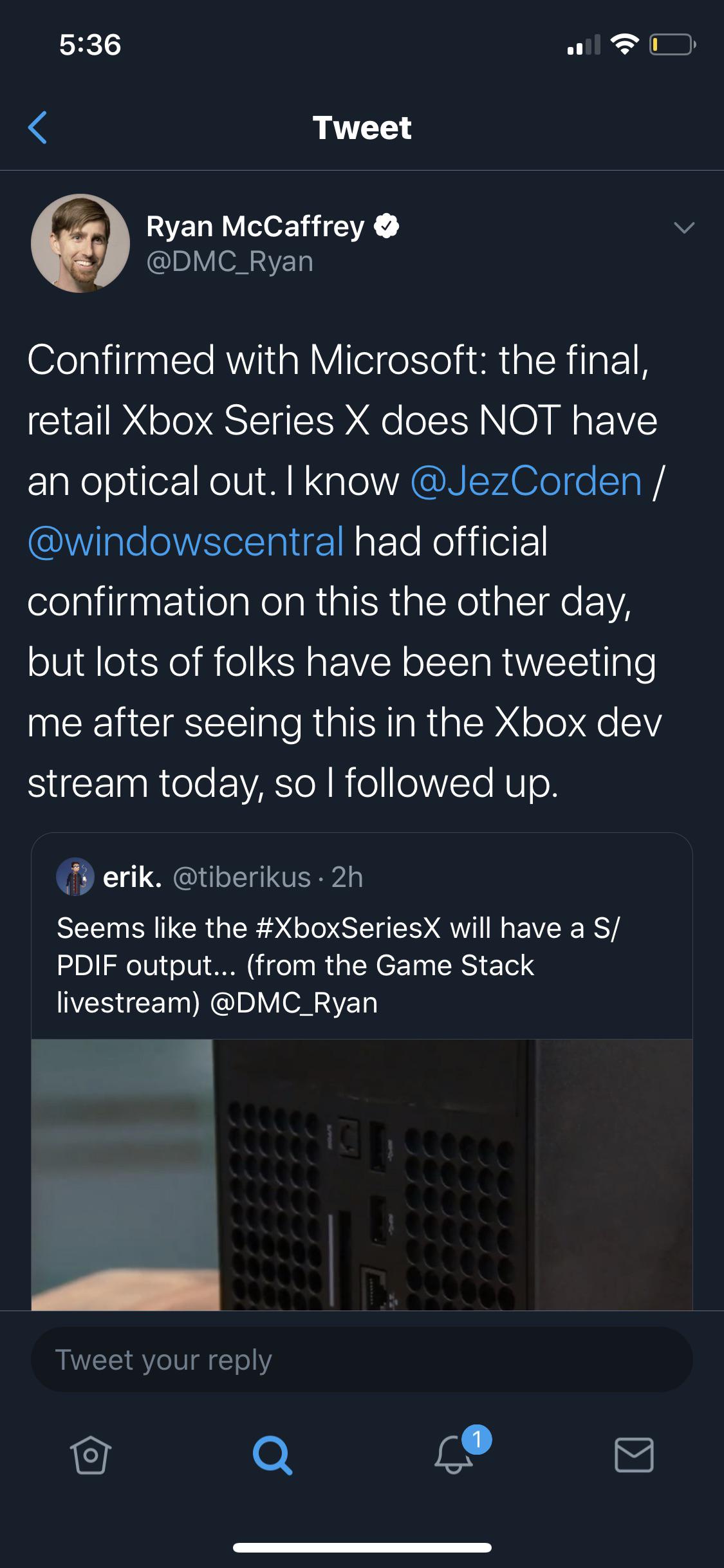 So Xbox series X won’t have an optical out r/AstroGaming