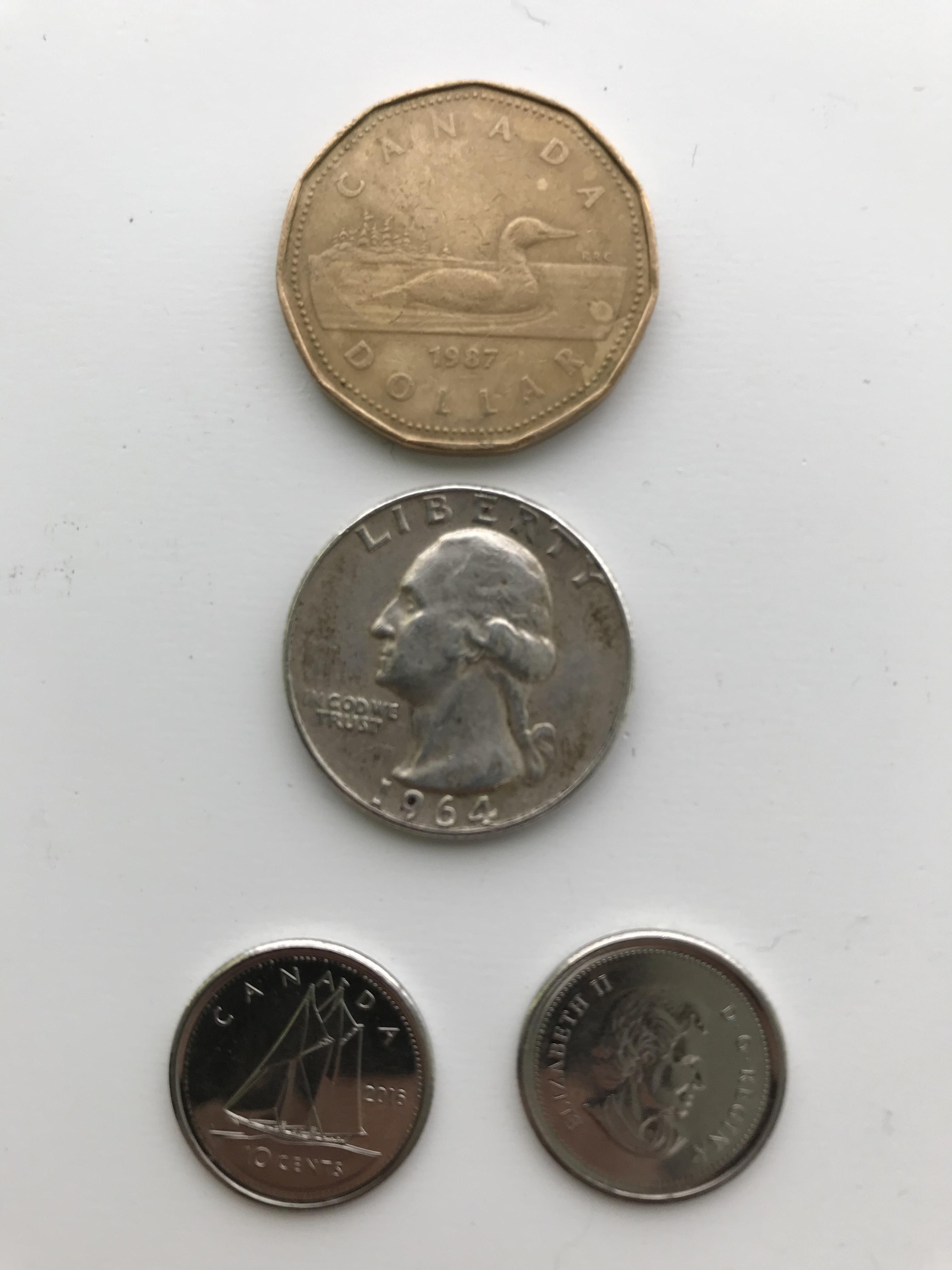 Today’s finds, quarter at work, Canadians in the Coinstar. r/coins