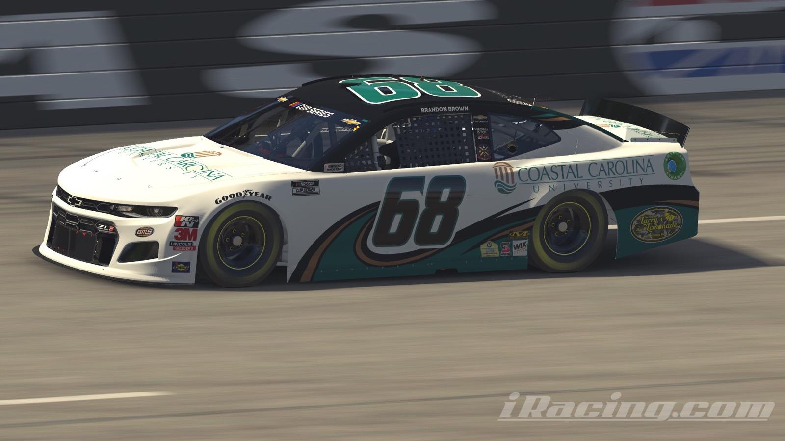 Here's Brandon Brown's Coastal Carolina University paint scheme I