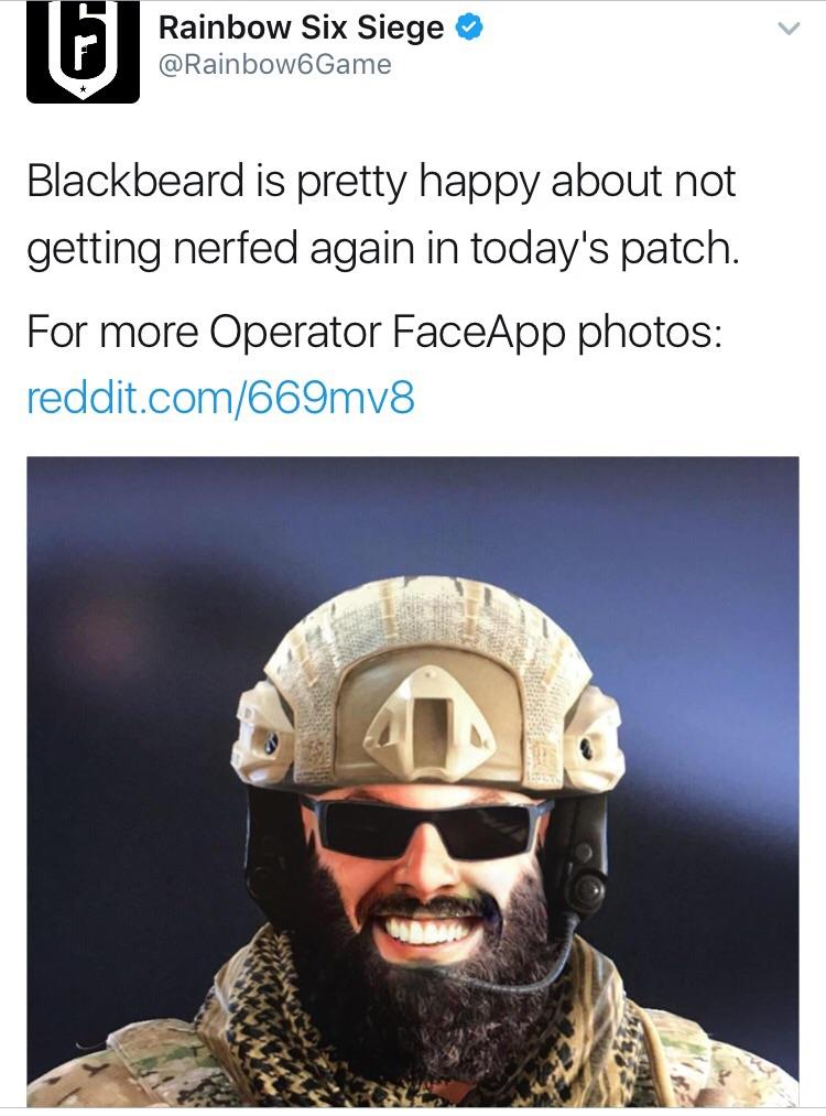 Im sure he is Rainbow6