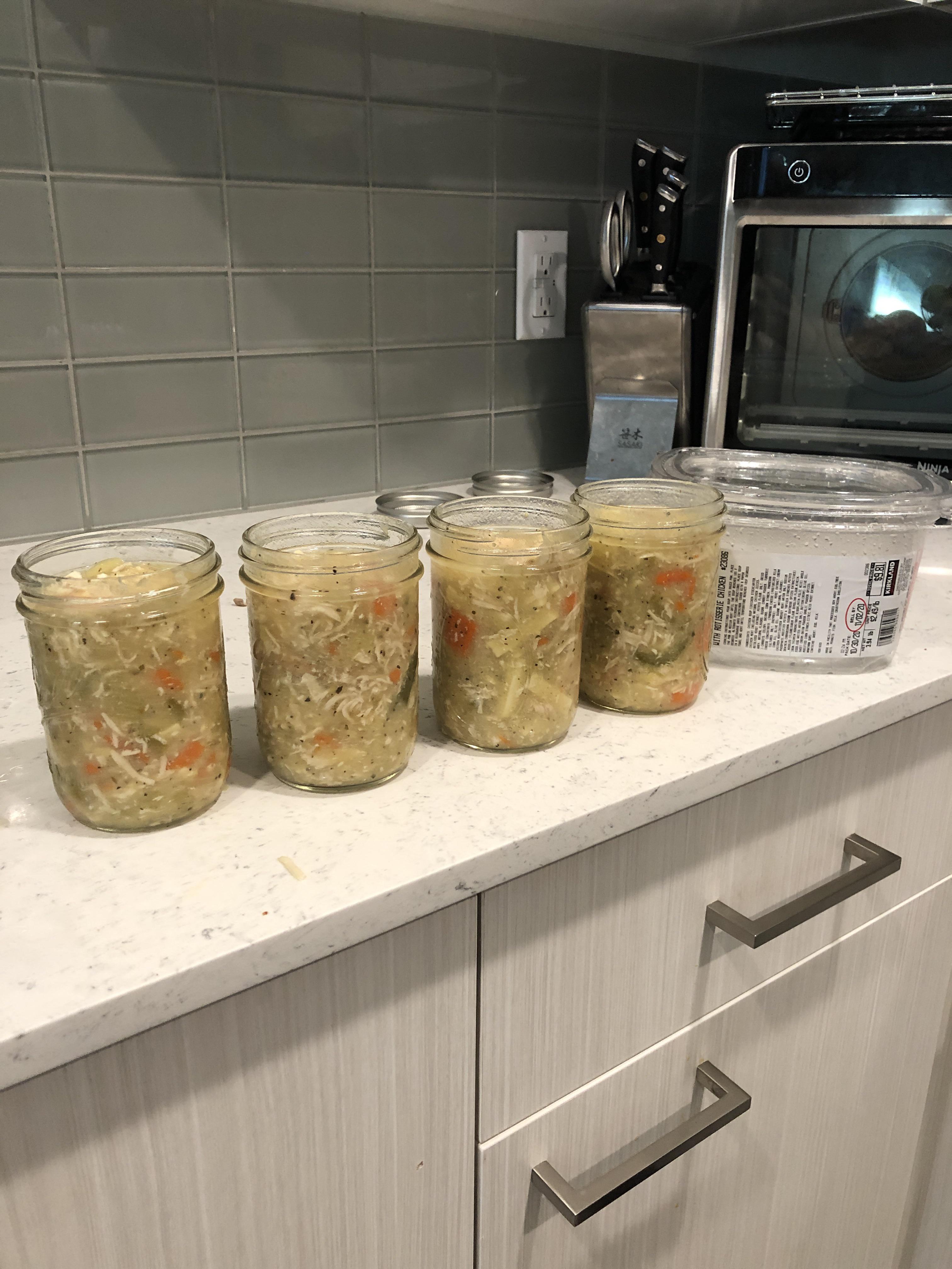 Pro tip the chicken noodle soup is amazing, less than 10, and fits