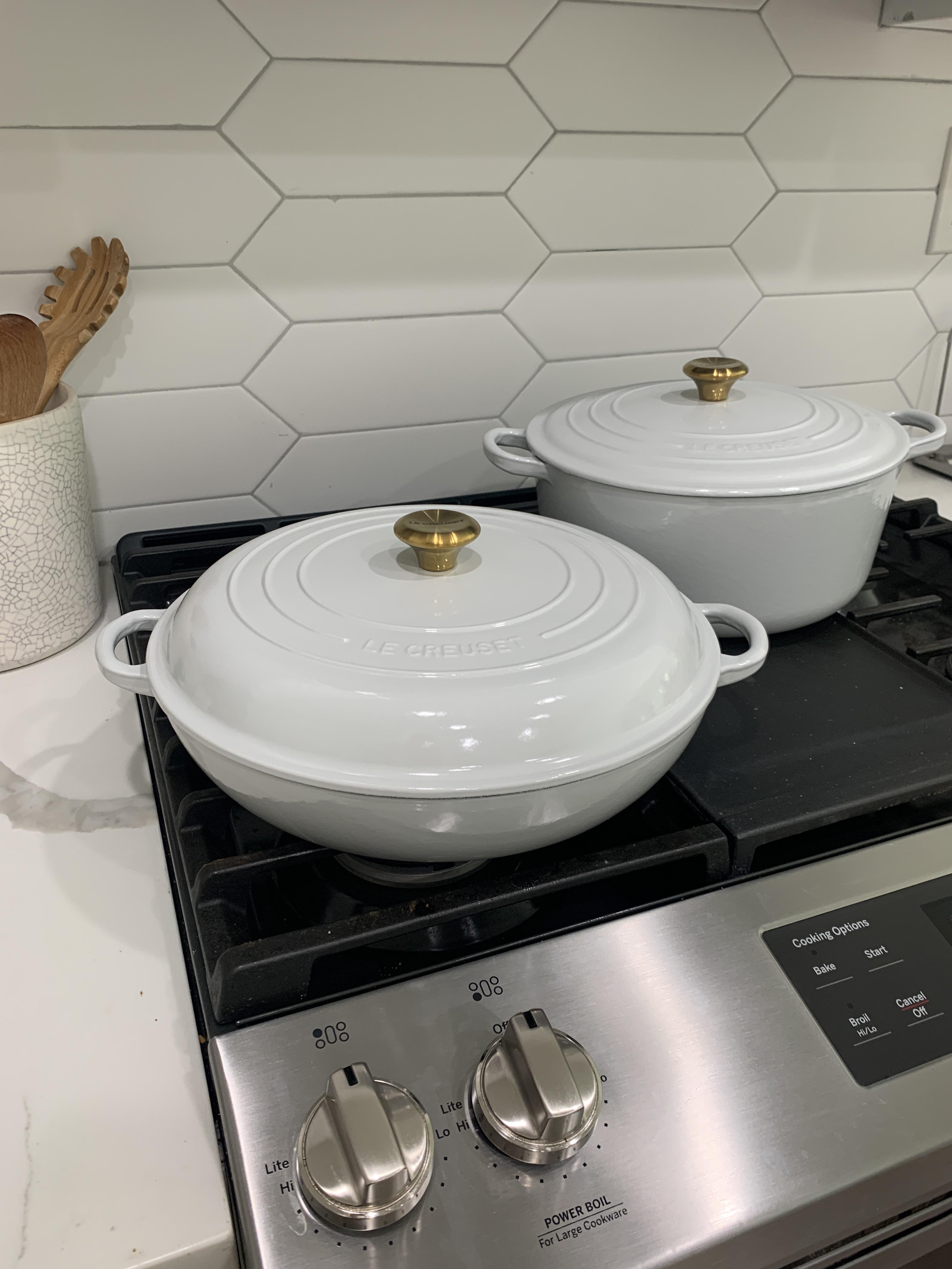 Got my first Le Creuset pieces 5.5 qt Dutch oven and 3.5 braiser r/LeCreuset