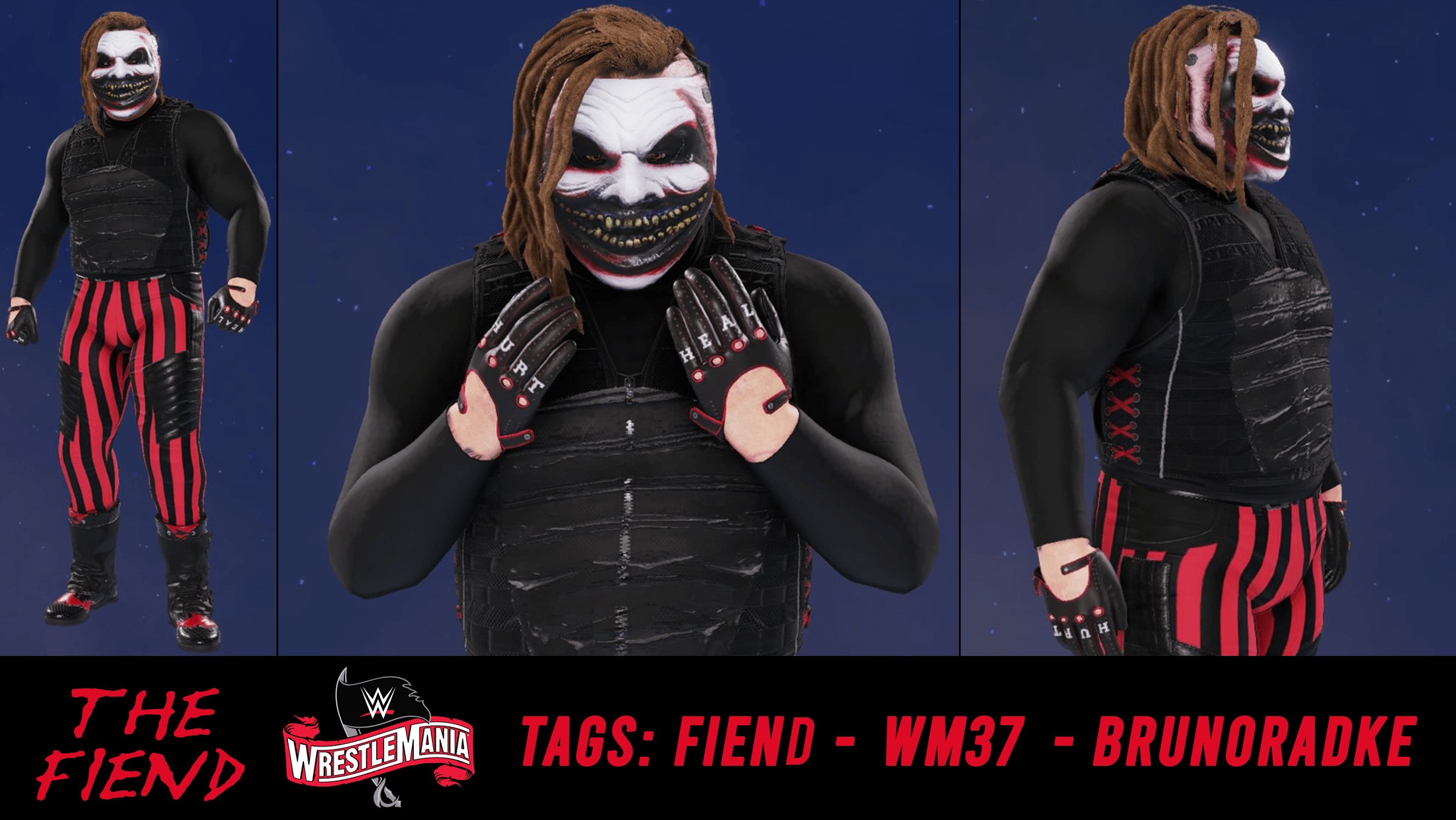 THE FIEND Wrestlemania 37 Attire Available for Download on WWE 2K20 CC