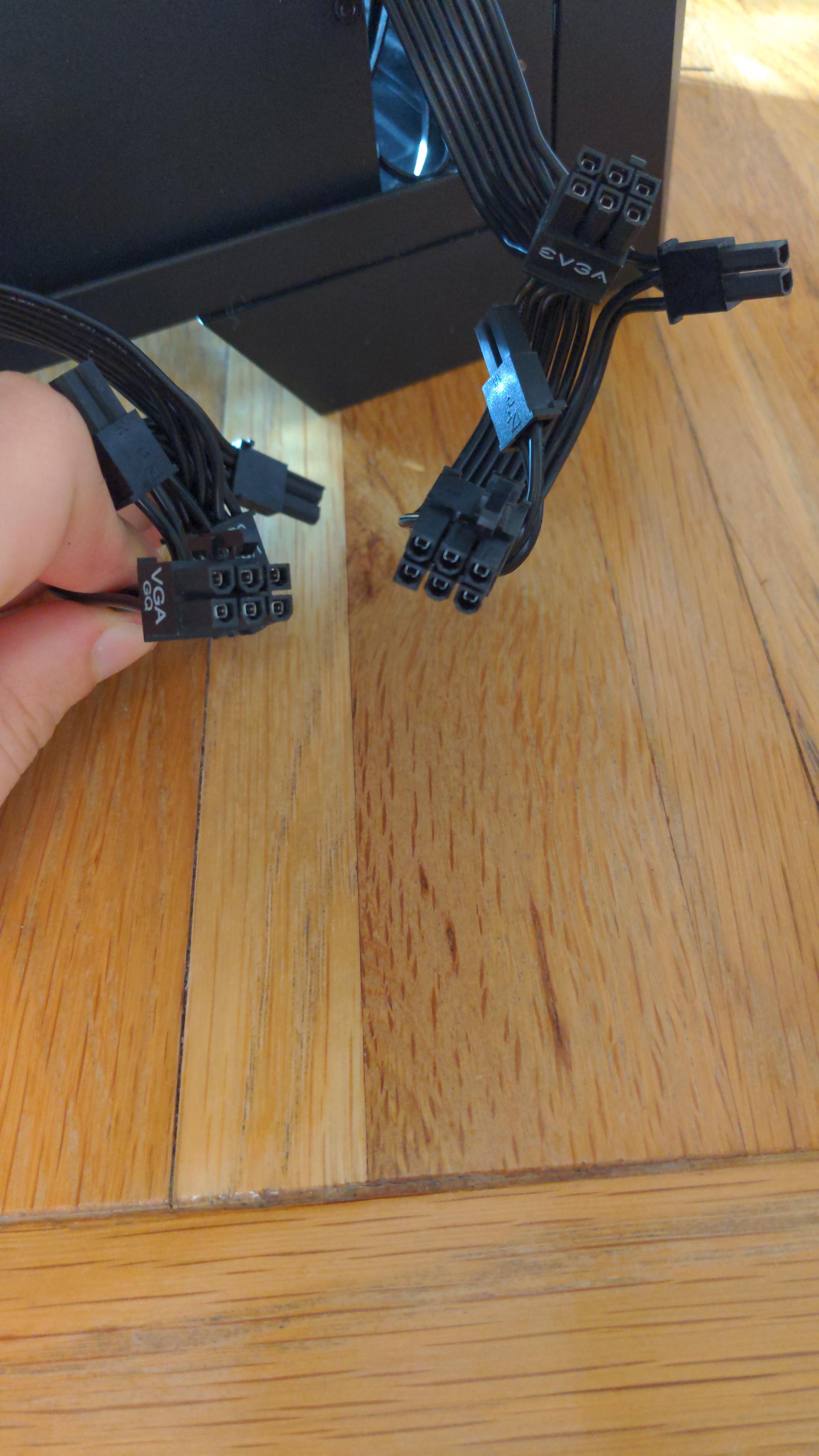 Can I use 2, 6 pins from 2 different PSU cables? r/pcmasterrace