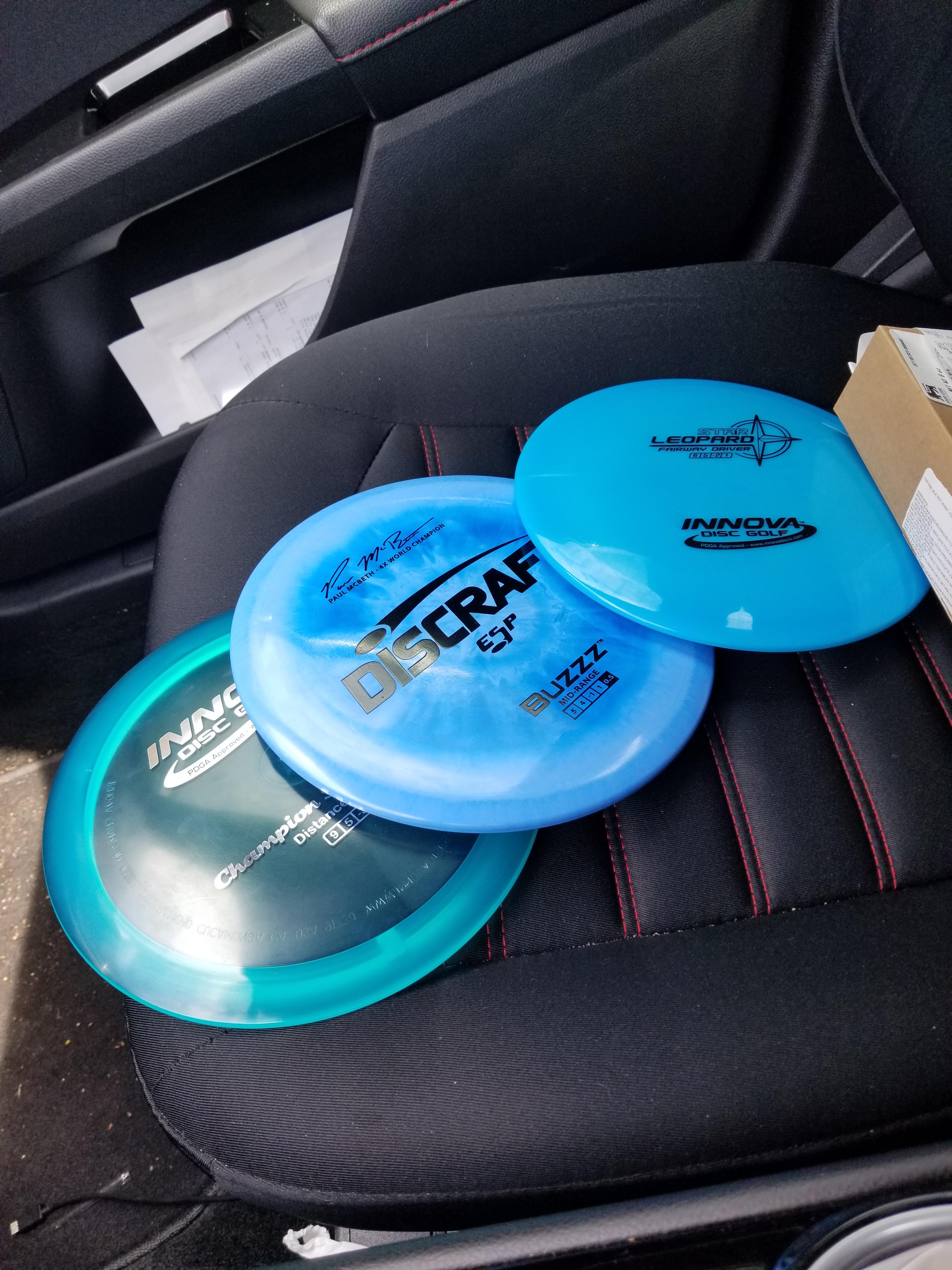 New plastic at 25 off 😀 because my local disc golf shop is closing 🙁