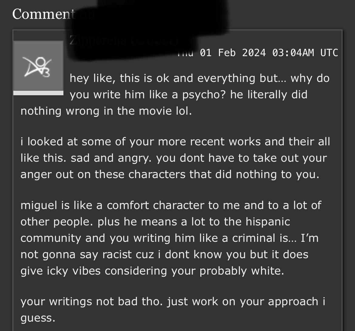 I was so excited for my first comment on my latest little Oneshot