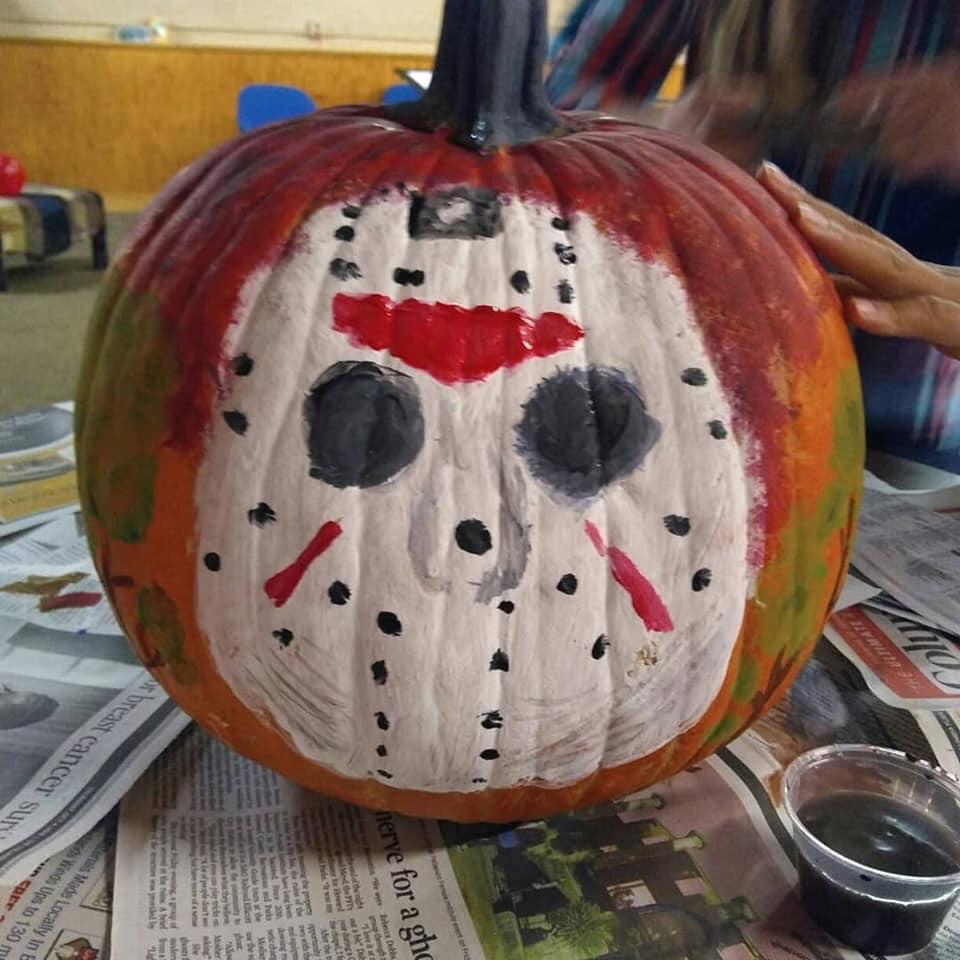 I painted a pumpkin of Jason!!!! Goremovies
