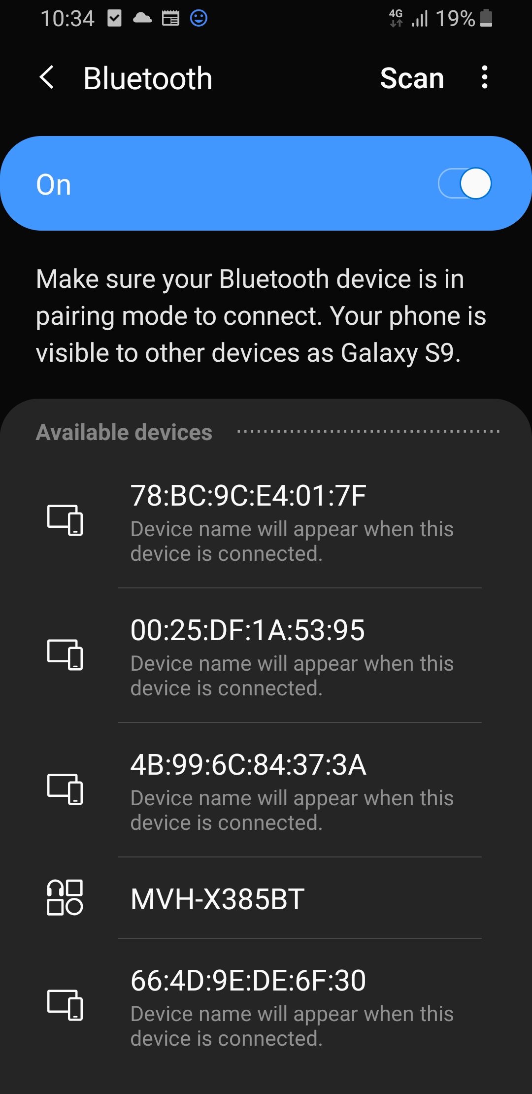 Bluetooth not working. Recently ported over from an s8+. Bluetooth now