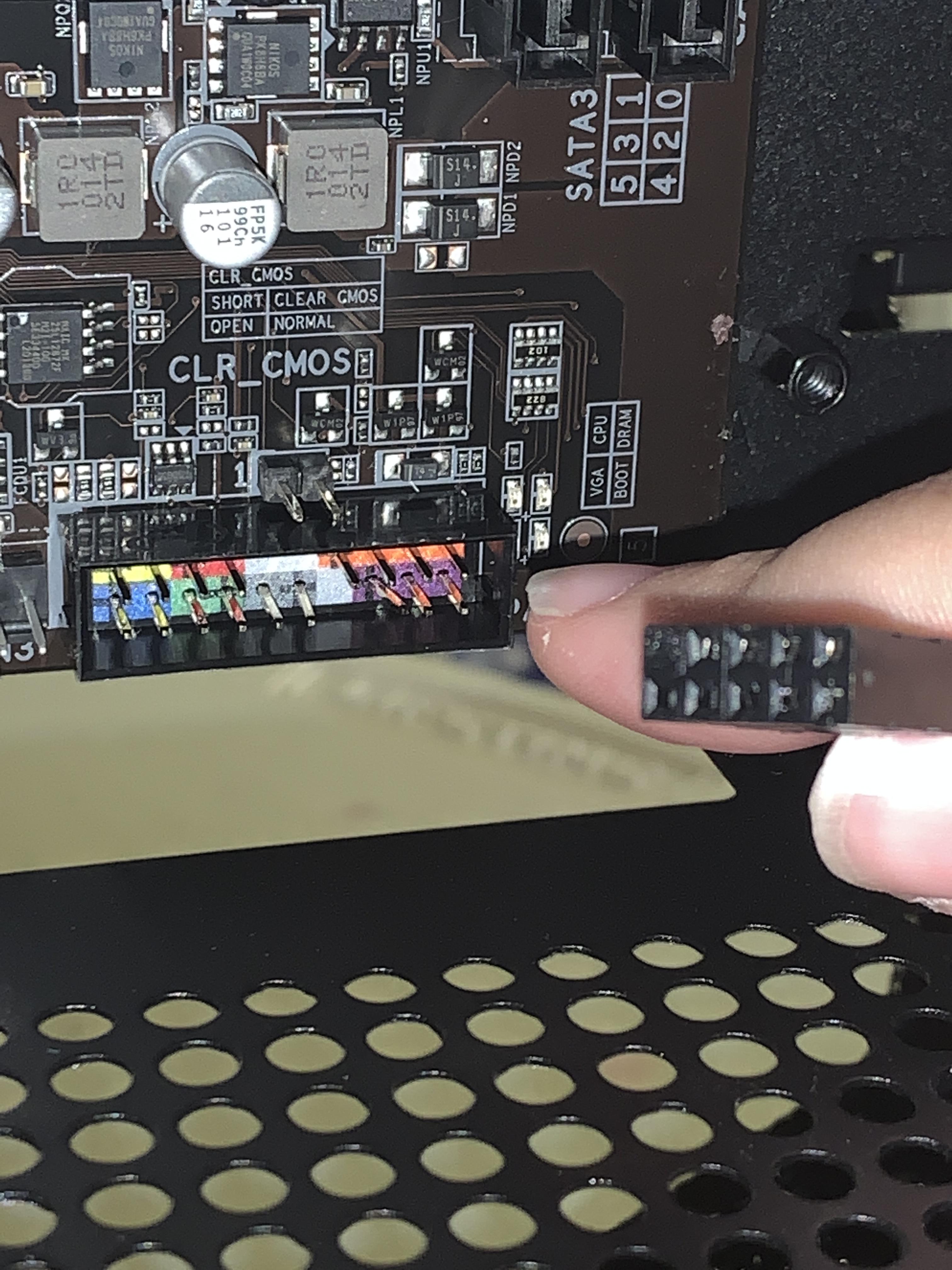 Fpanel cable doesn’t fit. Mother board is gigabyte Z390 Ud. Do I get a different motherboard