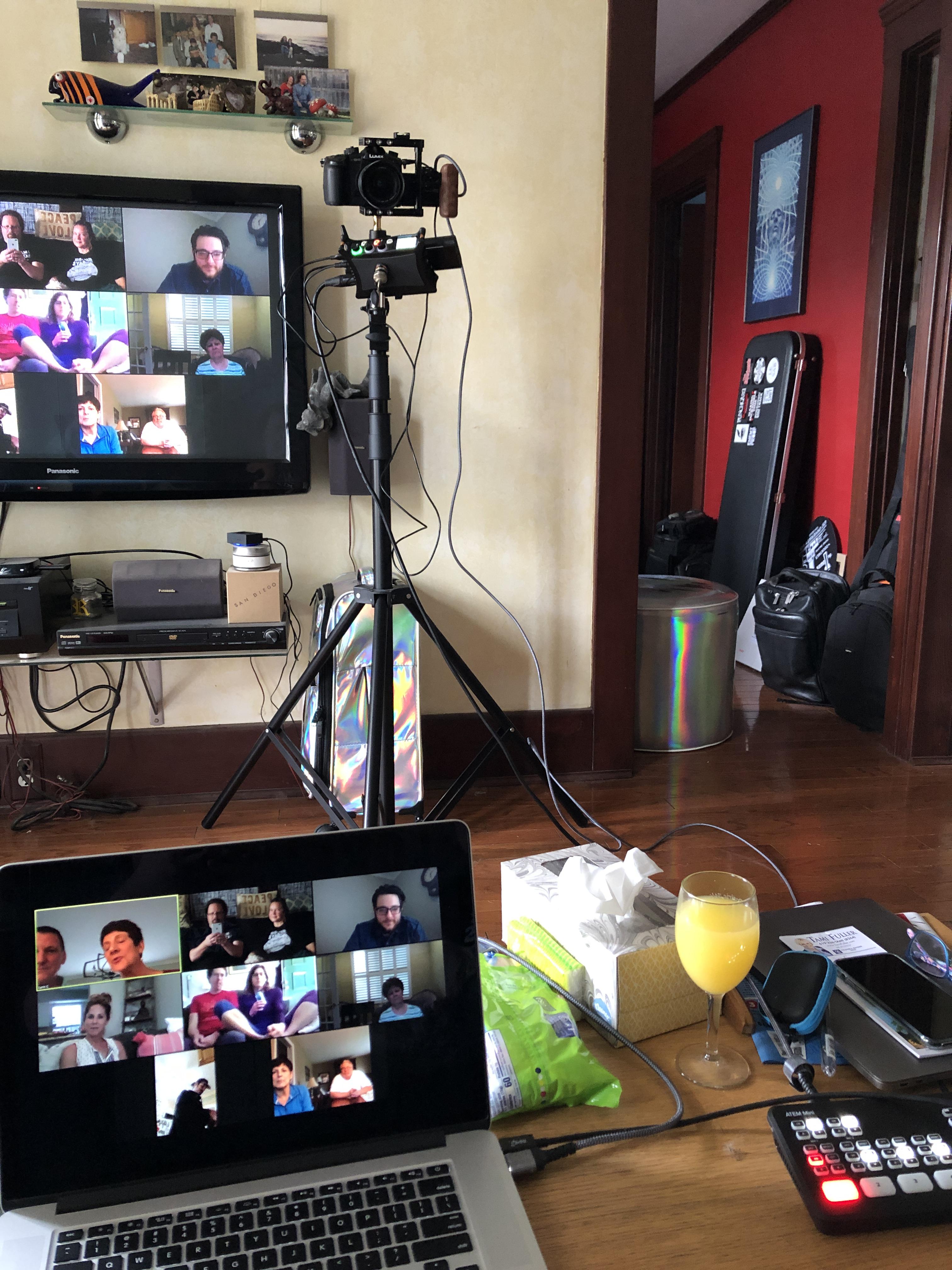 Can't go out and shoot because of lockdown, so I set up my gear for an